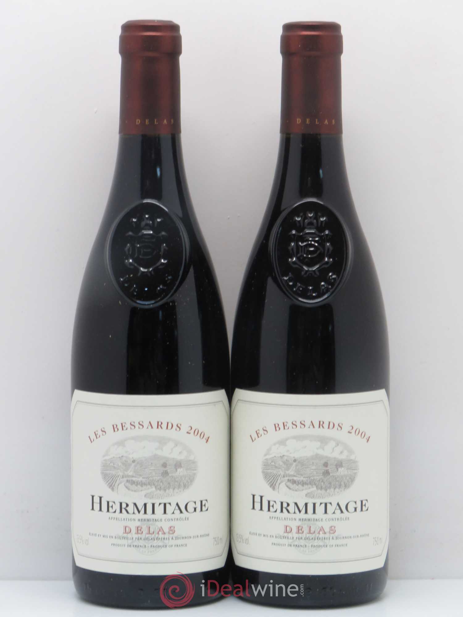 Hermitage Les Bessards Delas Frères 2004 - Lot de 2 bouteilles - 0
