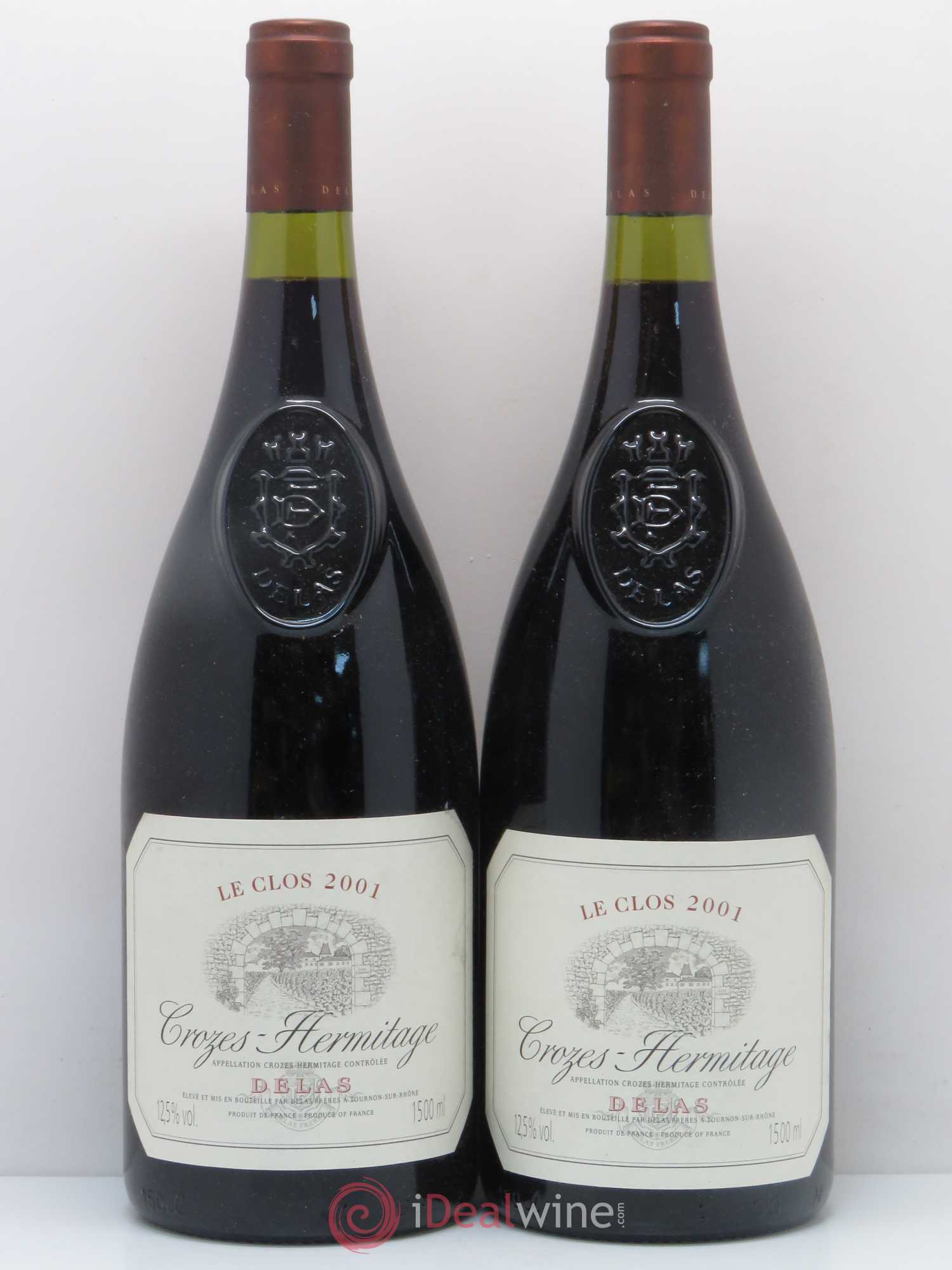 Crozes-Hermitage Le Clos Delas Frères 2001 - Lot de 2 magnums - 0