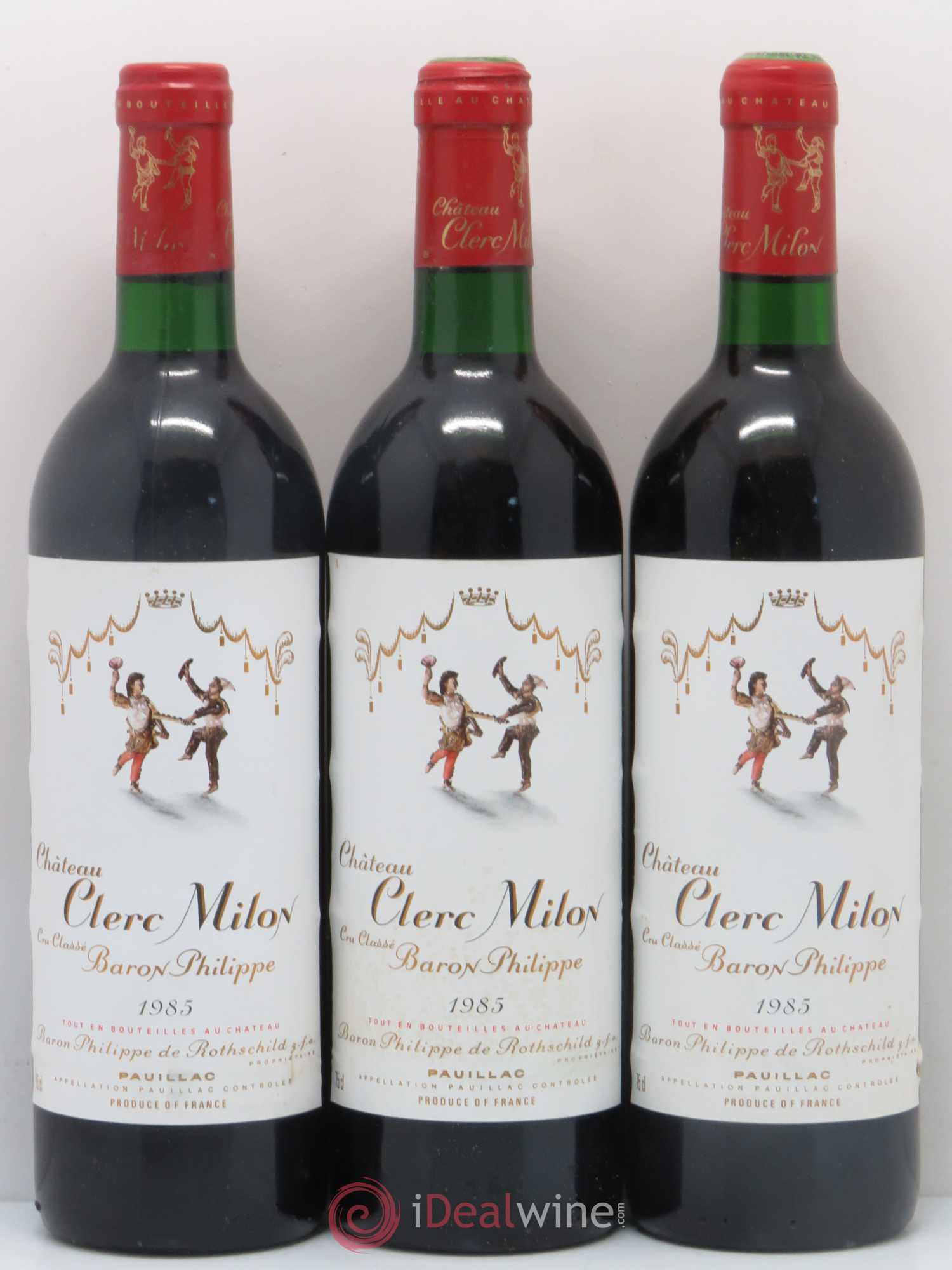 Château Clerc Milon 5ème Grand Cru Classé 1985 - Lot of 12 bottles - 3