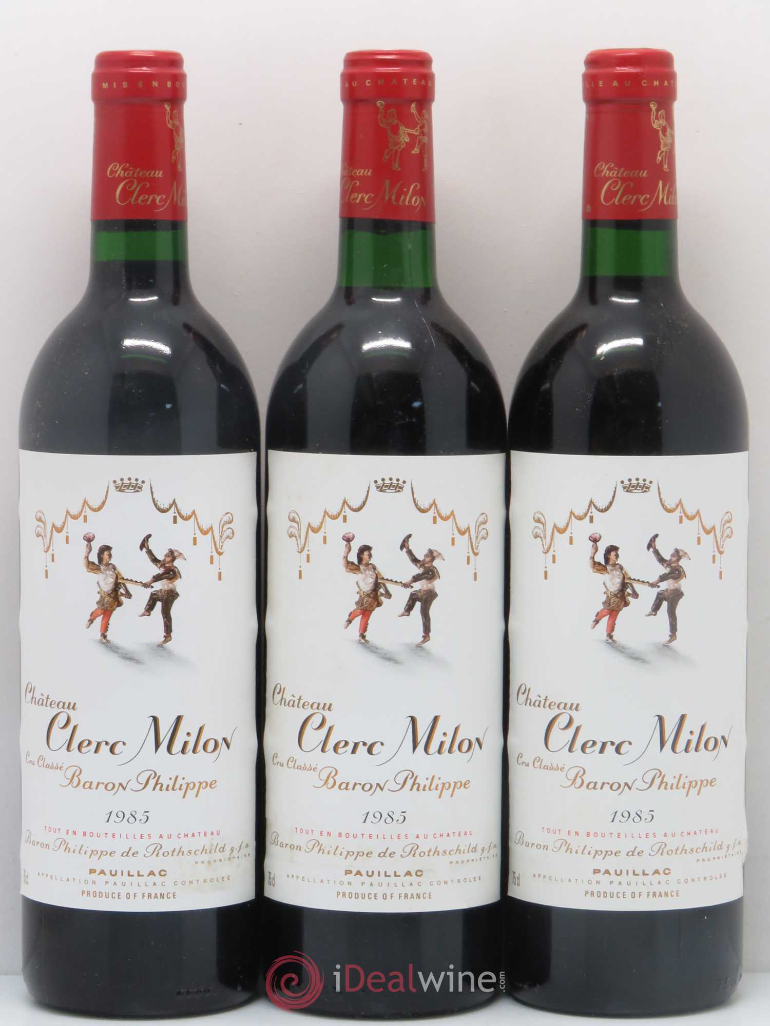 Château Clerc Milon 5ème Grand Cru Classé 1985 - Lot of 12 bottles - 4