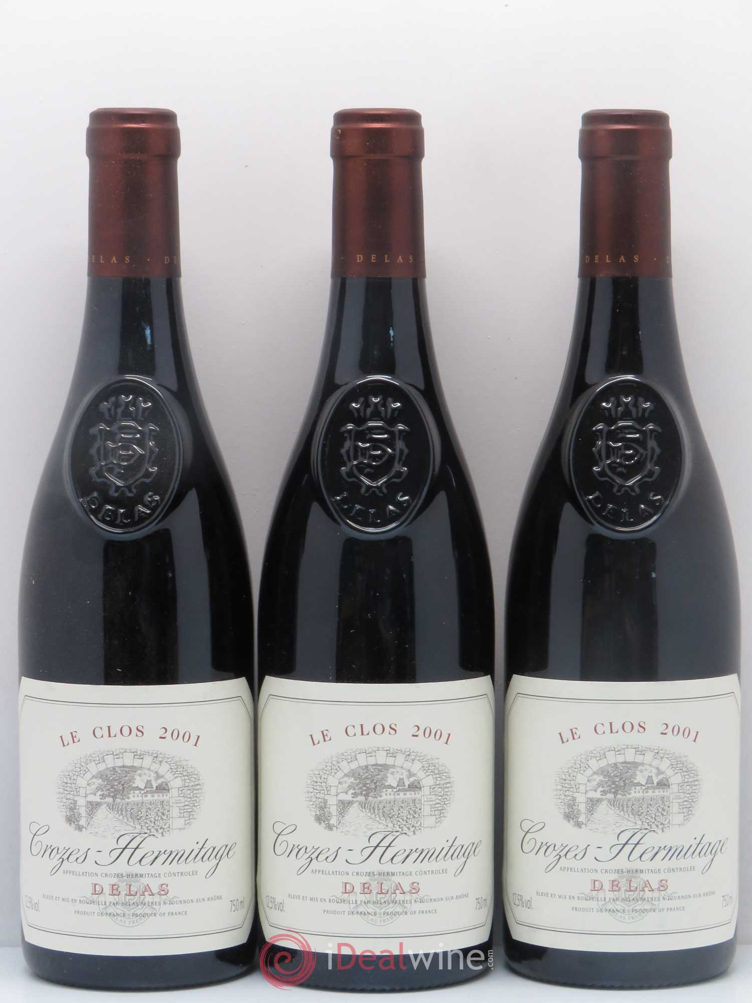 Crozes-Hermitage Le Clos Delas Frères 2001 - Lot de 6 bouteilles - 2