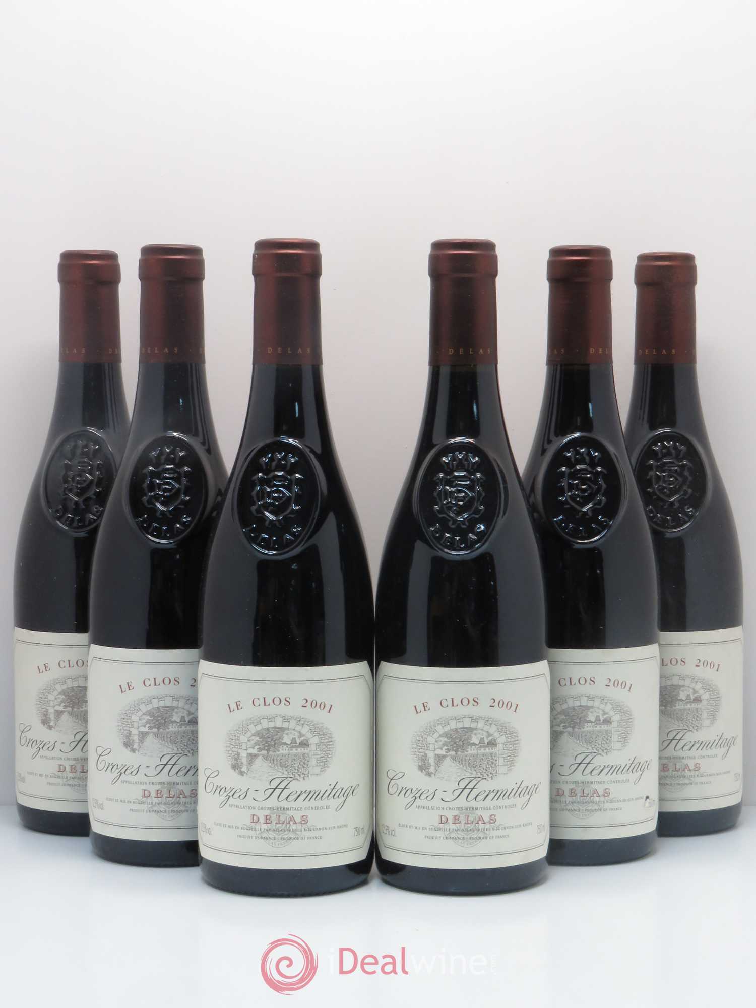 Crozes-Hermitage Le Clos Delas Frères 2001 - Lot de 6 bouteilles - 0