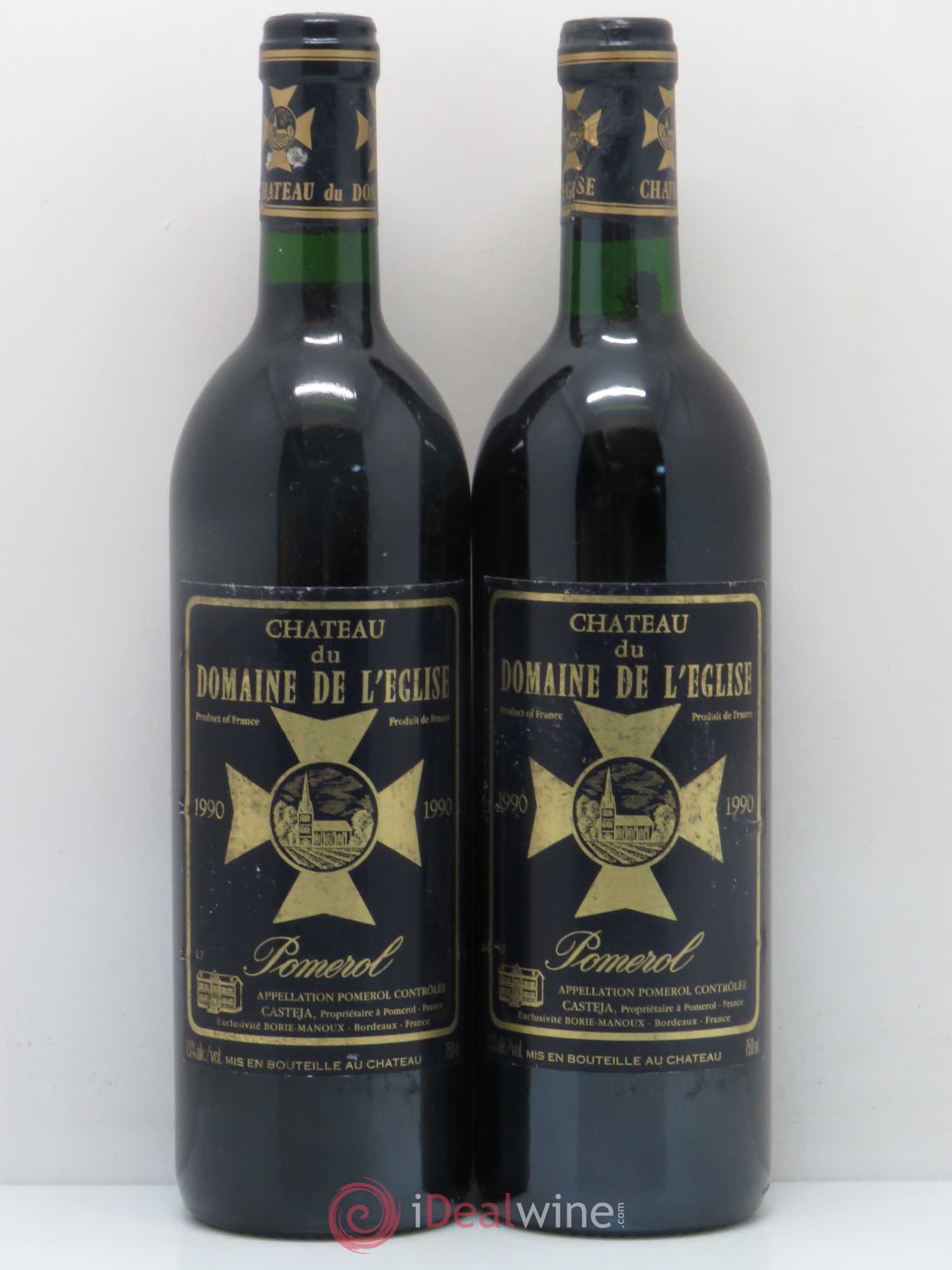 Château du Domaine de l'Église 1990 - Lot de 5 bouteilles - 2