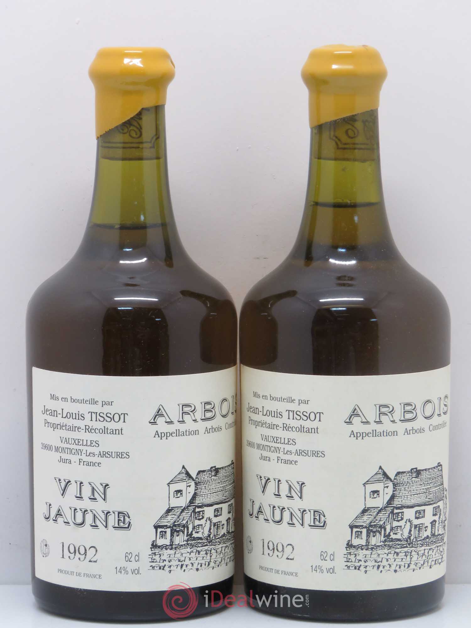 Arbois Vin Jaune J.Louis Tissot 1992 - Posten von 2 Flaschen - 0