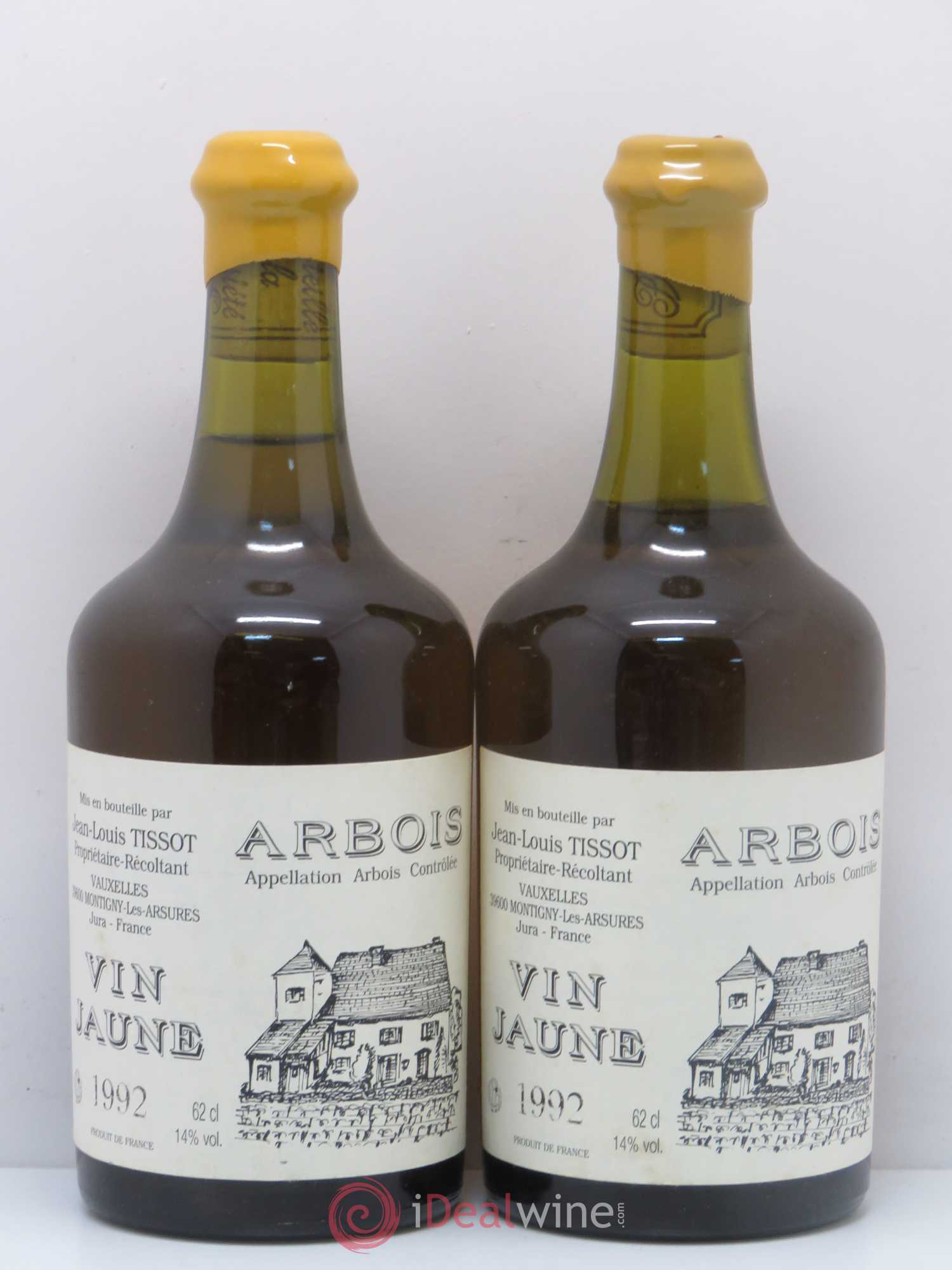 Arbois Vin Jaune J.Louis Tissot 1992 - Posten von 2 Flaschen - 0