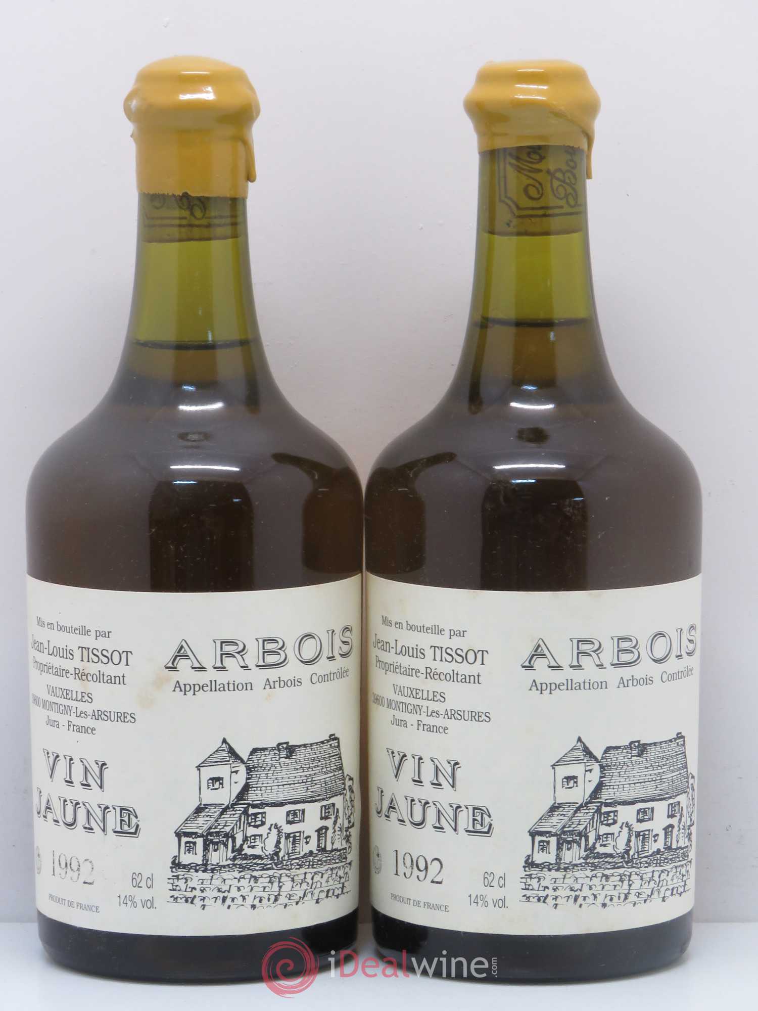 Arbois Vin Jaune J.Louis Tissot 1992 - Lotto di 2 bottiglie - 0