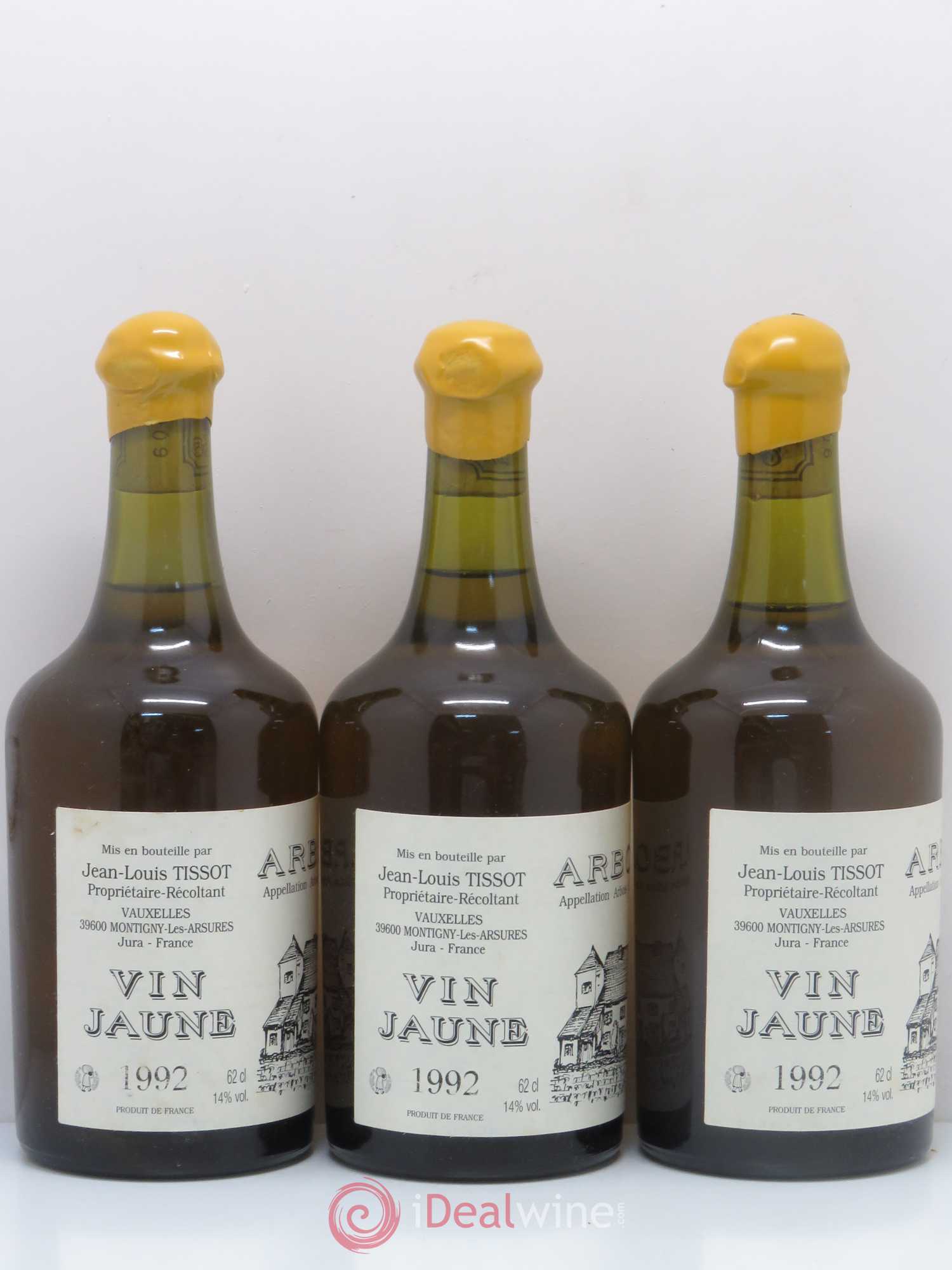 Arbois Vin Jaune J.Louis Tissot 1992 - Posten von 6 Flaschen - 2