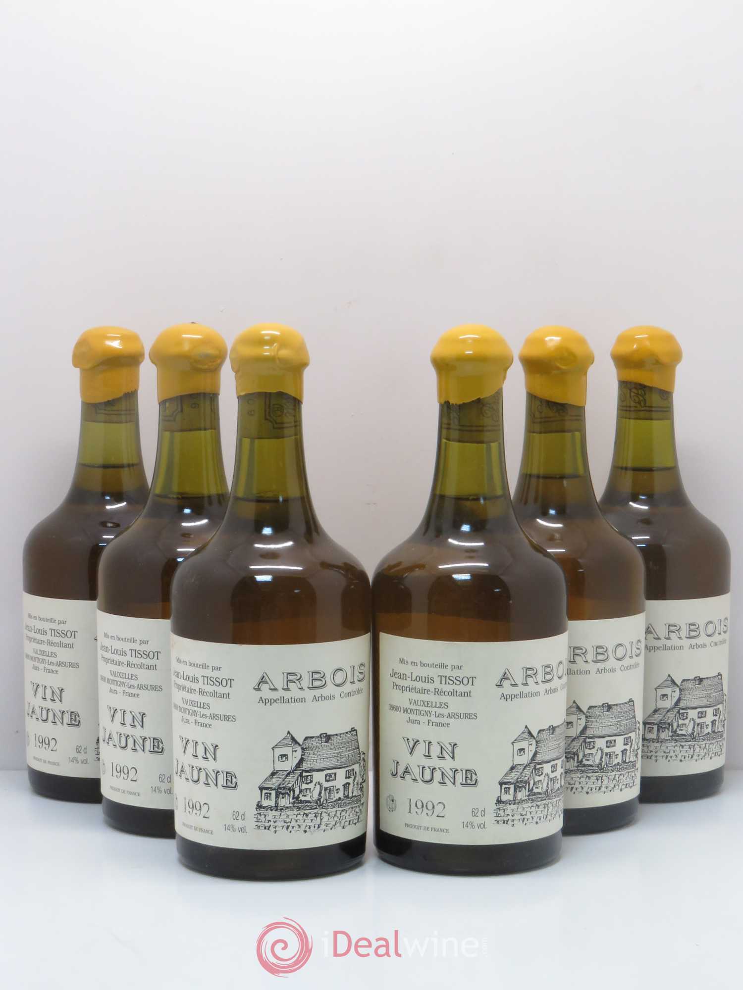 Arbois Vin Jaune J.Louis Tissot 1992 - Posten von 6 Flaschen - 0