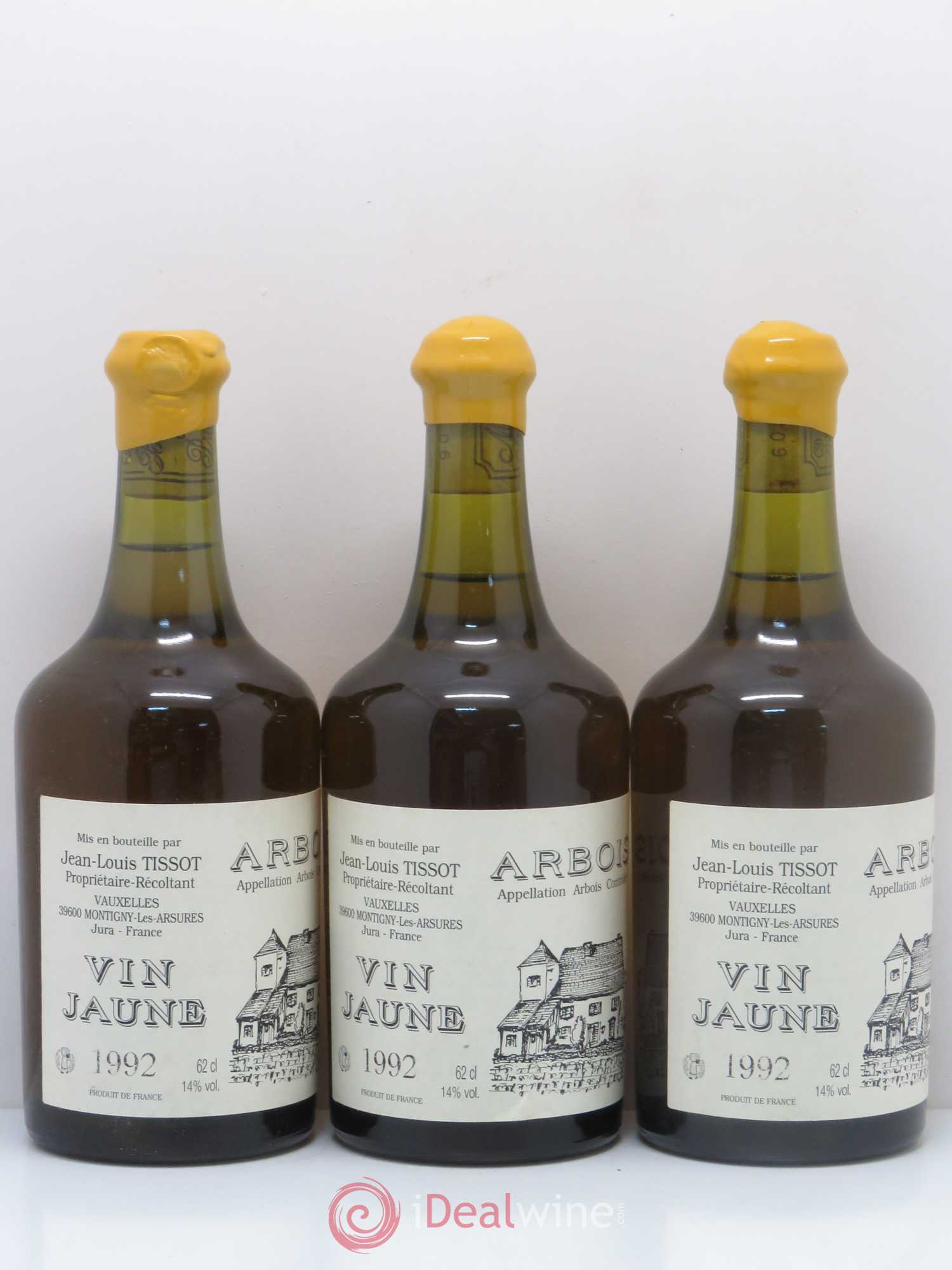 Arbois Vin Jaune J.Louis Tissot 1992 - Lotto di 3 bottiglie - 0