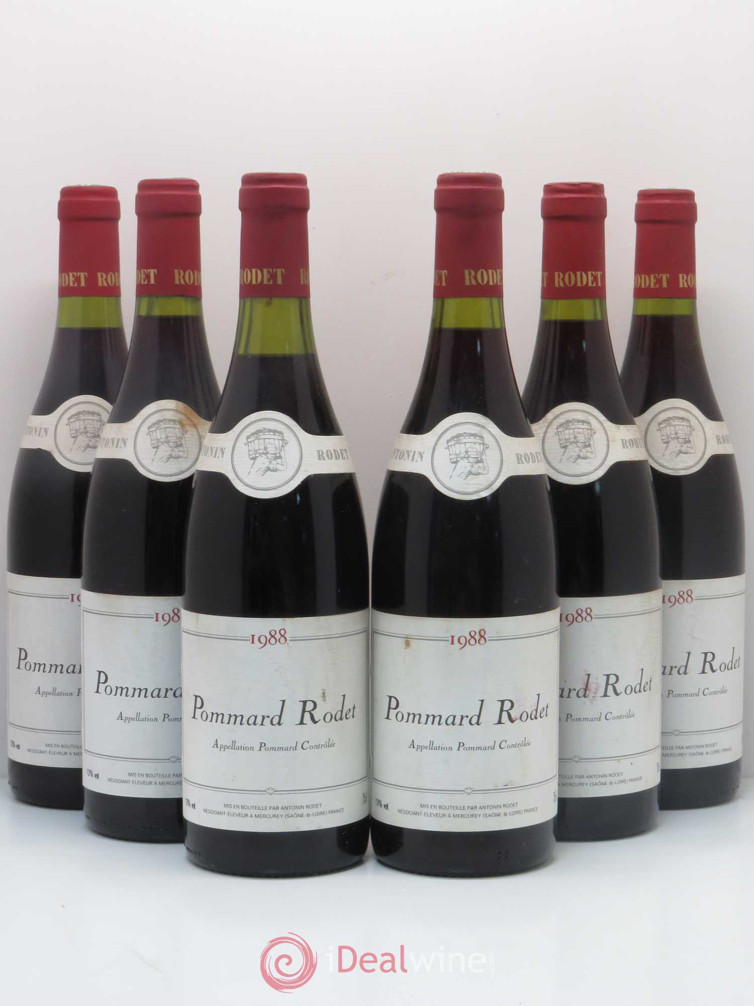 Pommard Rodet 1988 - Lot de 6 bouteilles - 0