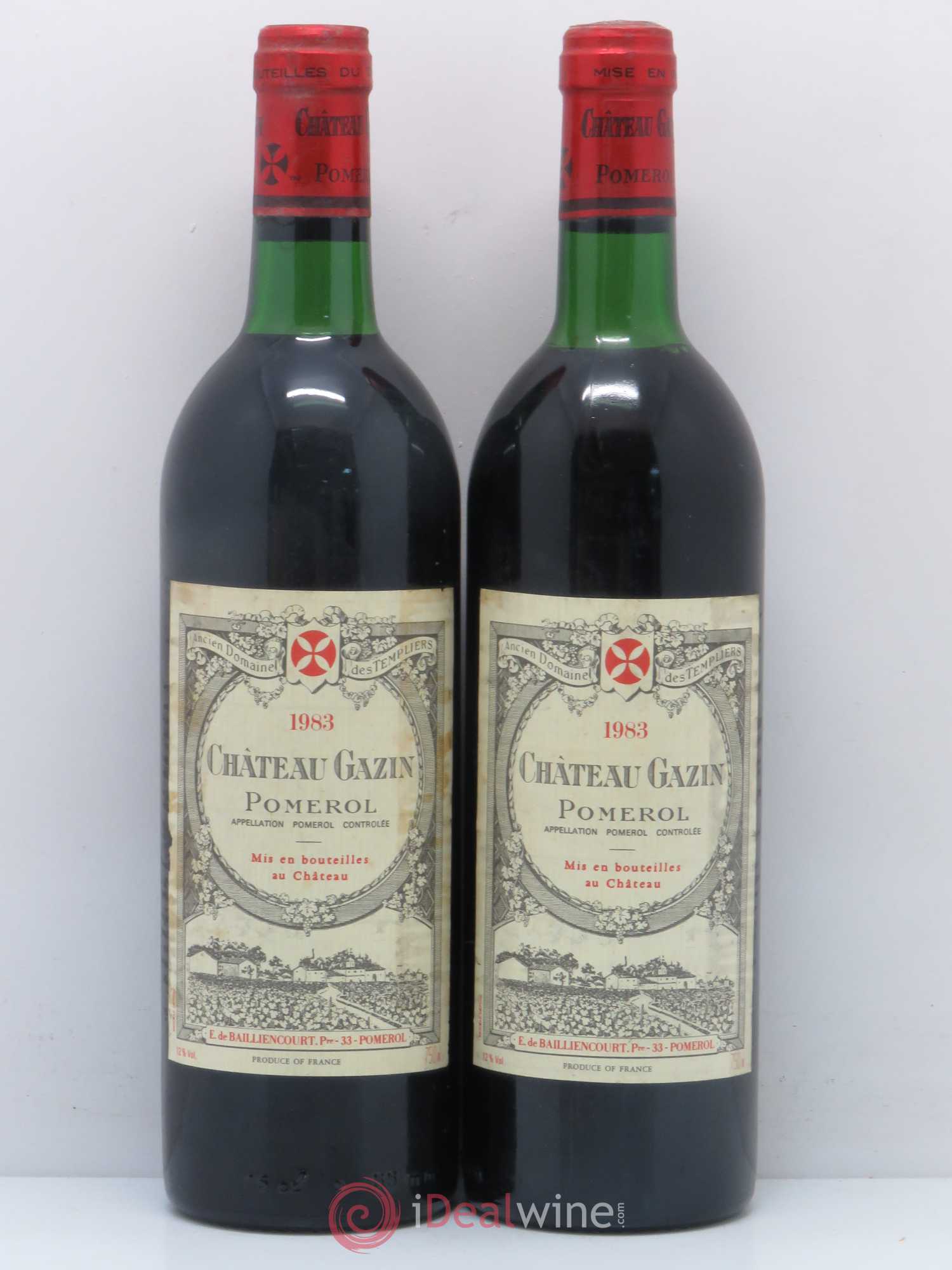 Château Gazin 1983 - Lot de 2 bouteilles - 0