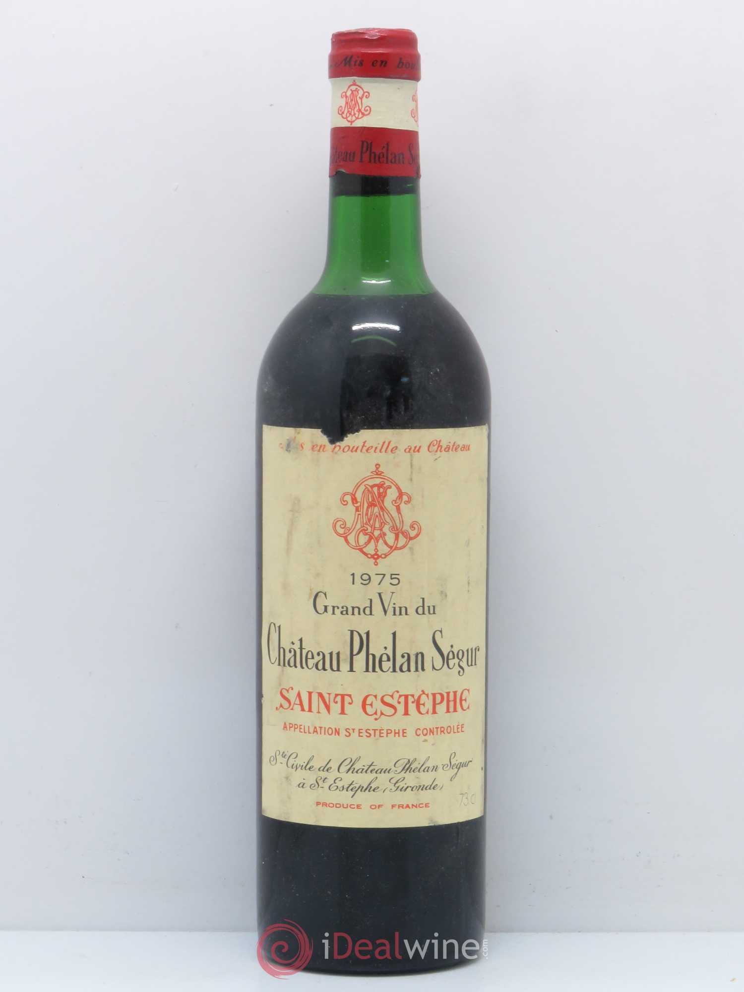 Château Phélan Ségur 1975 - Lot de 1 bouteille - 0