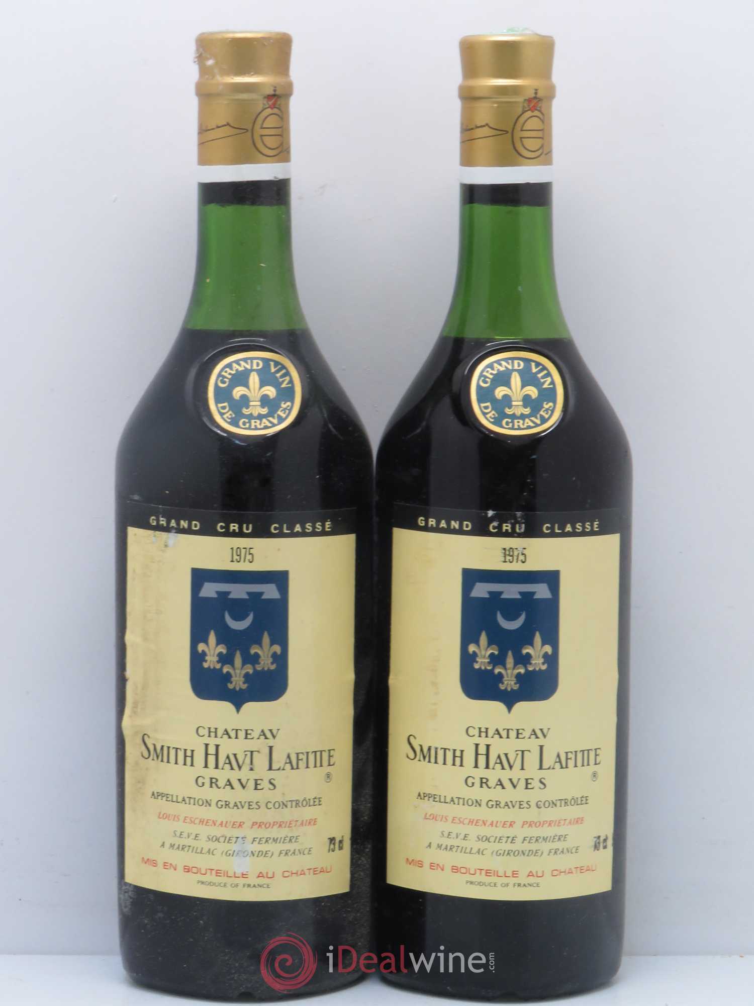 Château Smith Haut Lafitte Cru Classé de Graves 1975 - Lot de 2 bouteilles - 0