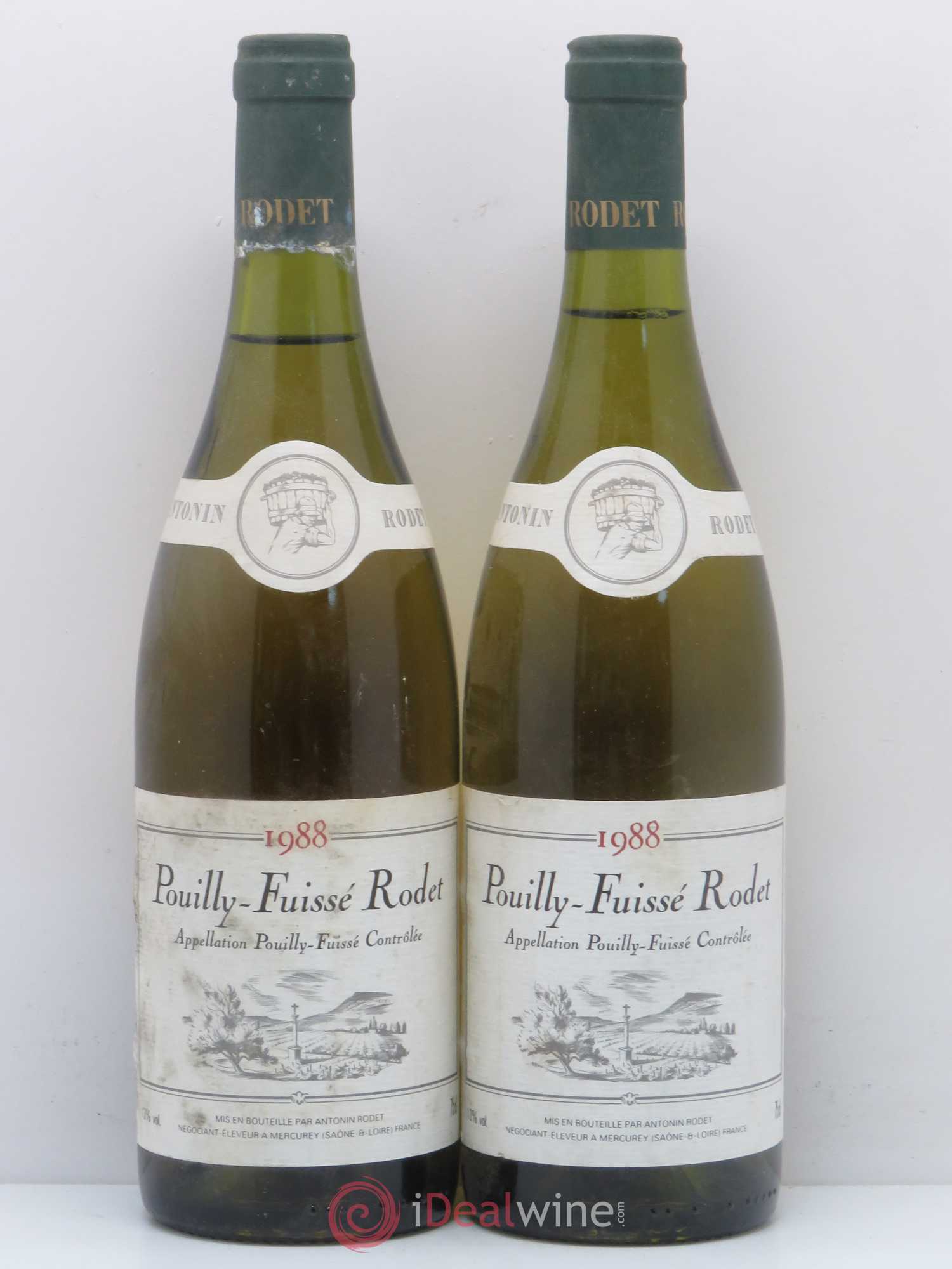 Pouilly-Fuissé Rodet 1988 - Lot de 2 bouteilles - 0