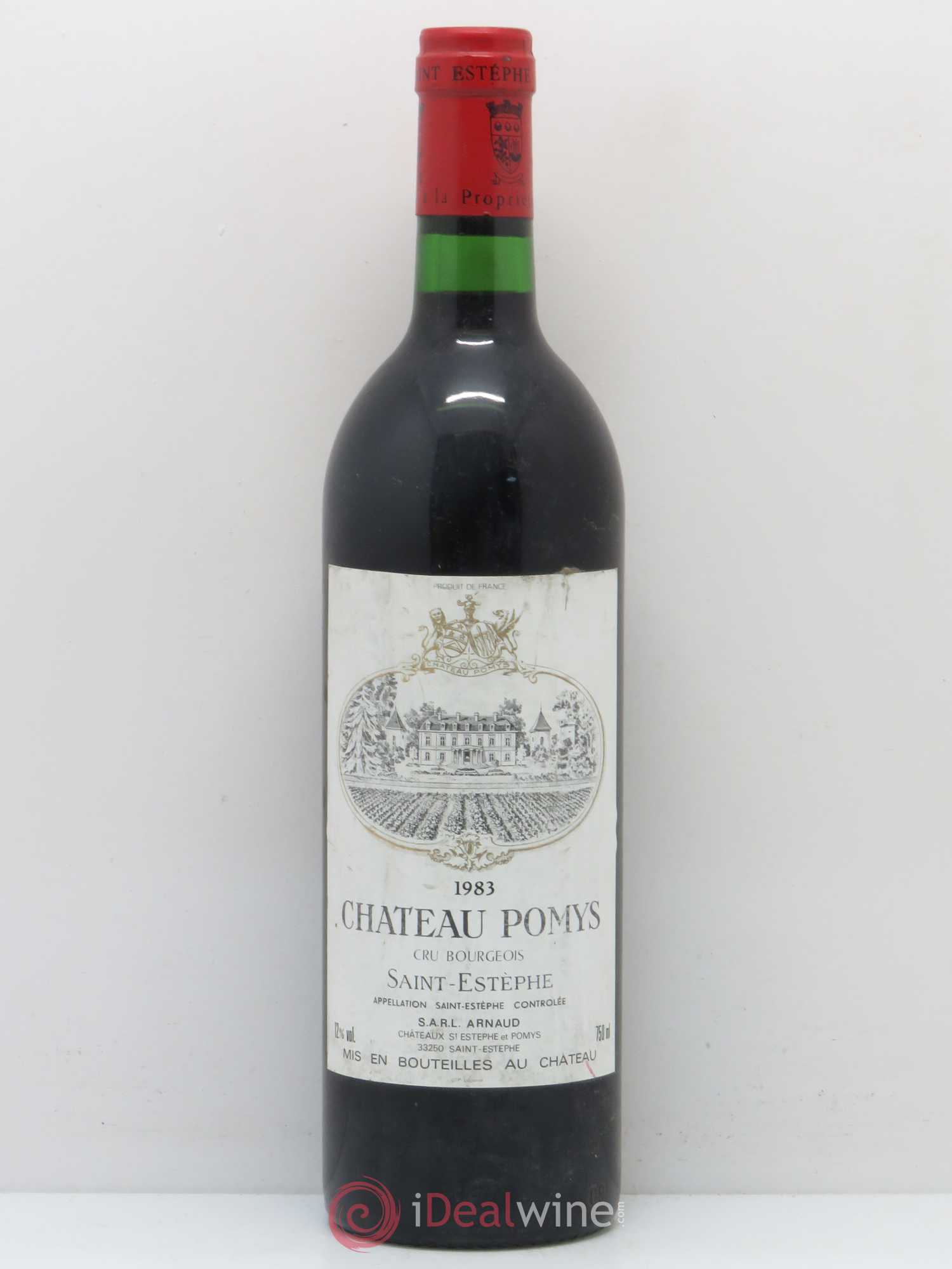 Château Pomys Cru Bourgeois 1983 - Lot de 1 bouteille - 0