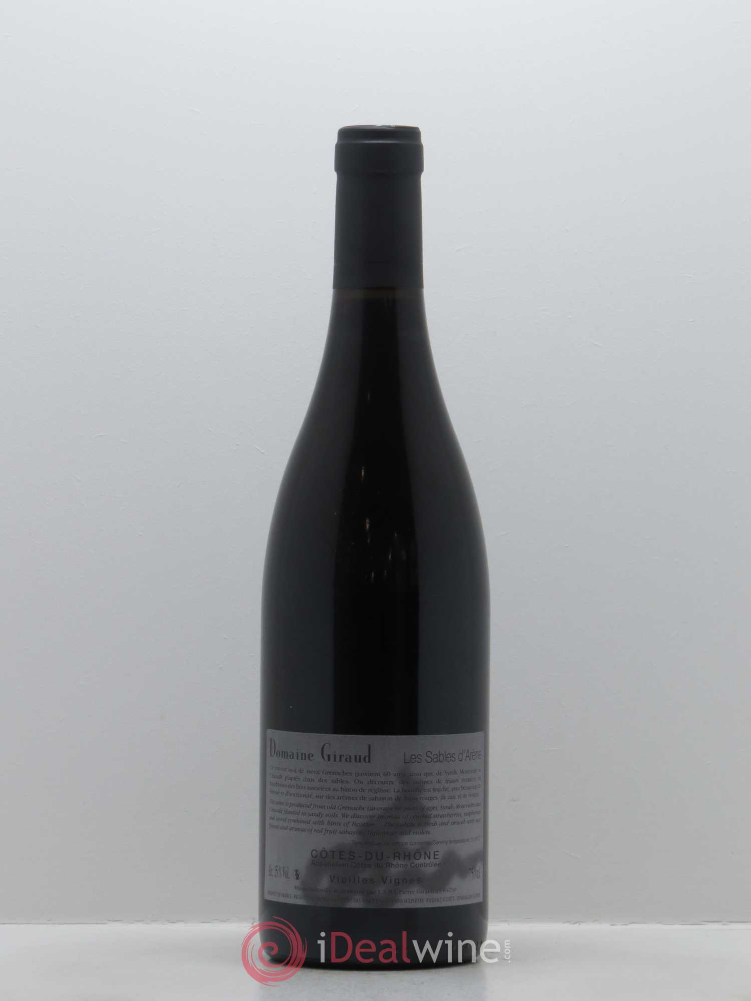Lirac Les Sables d'Arènes Giraud (Domaine) 2017 - Lot de 1 bouteille - 1