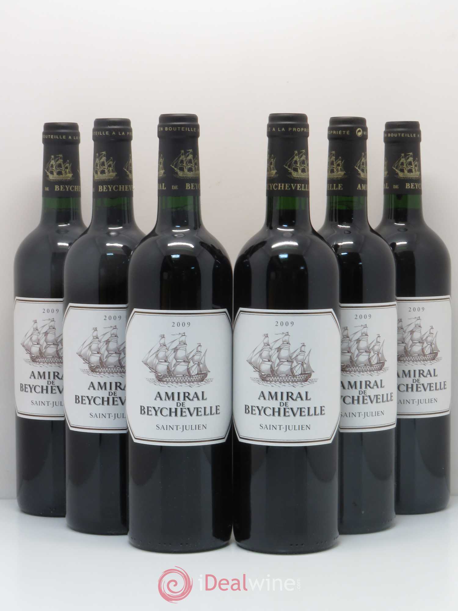Amiral de Beychevelle Second Vin 2009 - Lot de 6 bouteilles - 0