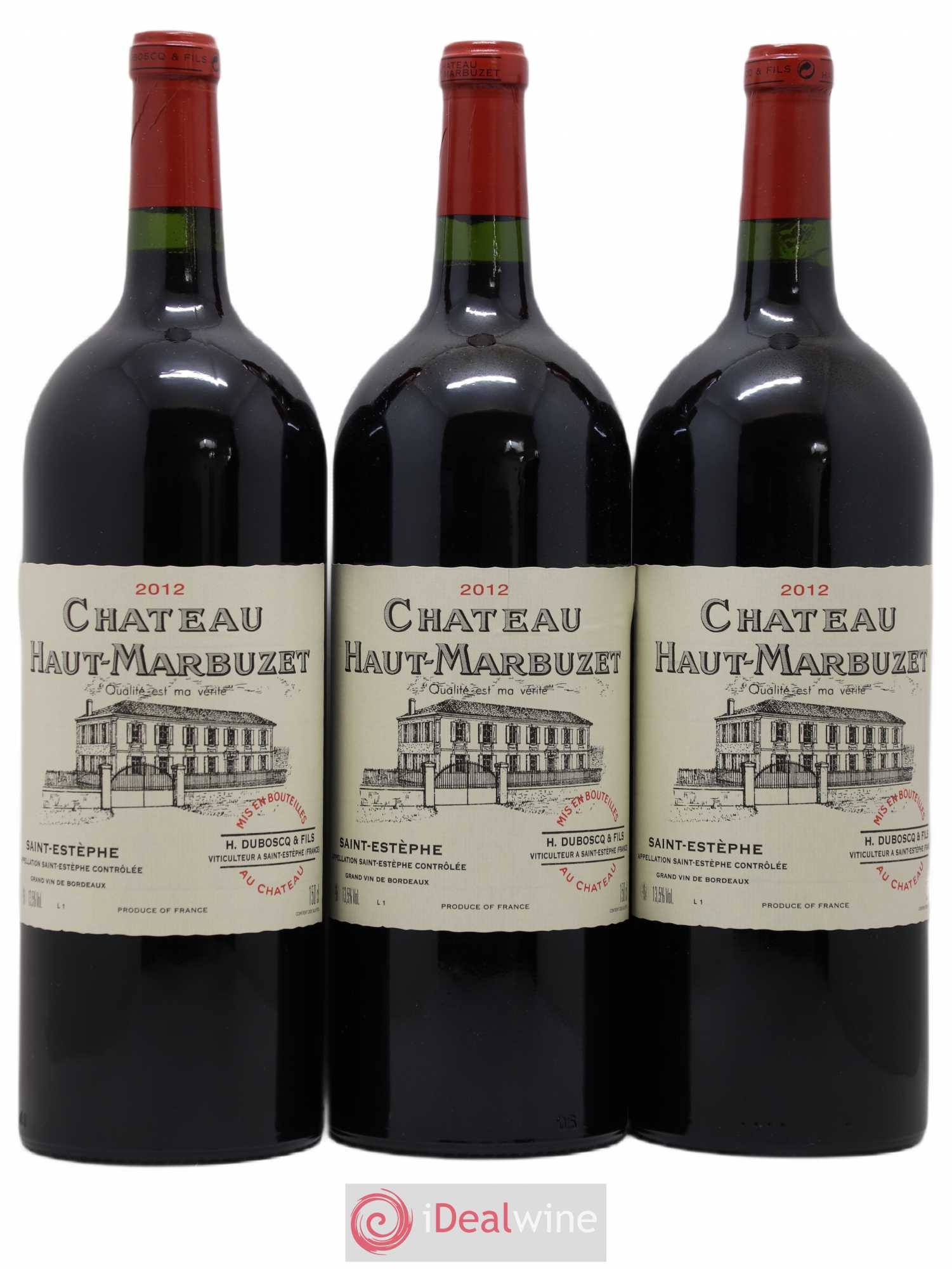 Château Haut Marbuzet 2012 - Lot de 3 magnums - 0