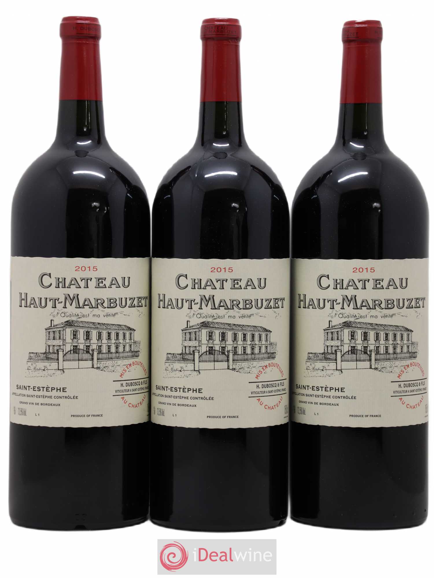 Château Haut Marbuzet 2015 - Lot de 3 magnums - 0