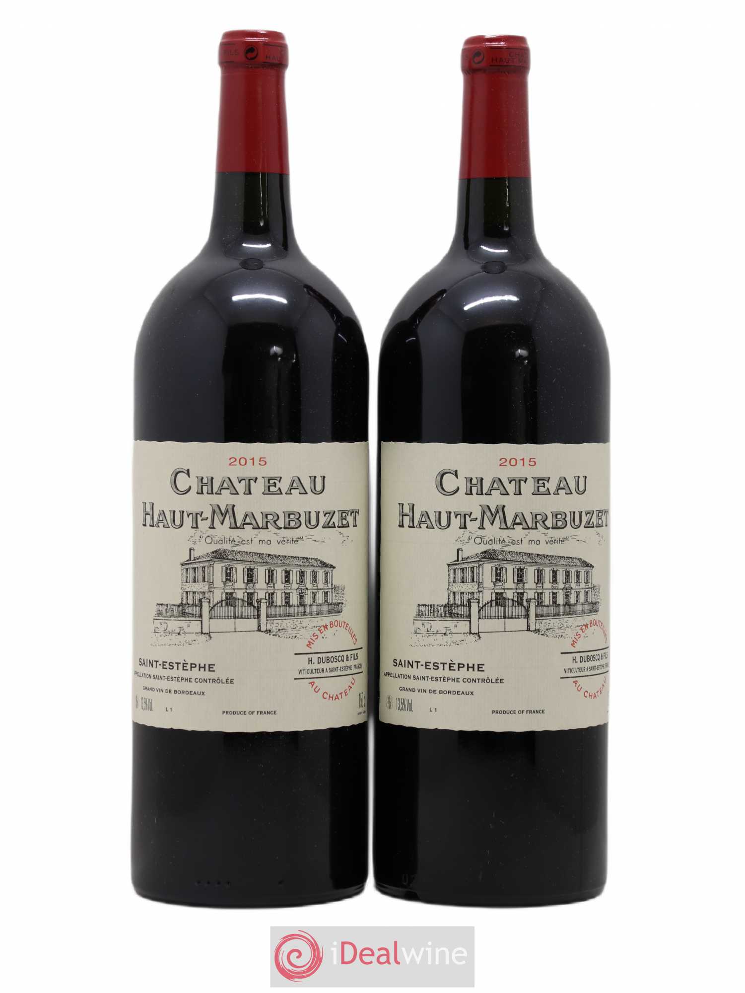 Château Haut Marbuzet 2015 - Lot de 2 magnums - 0