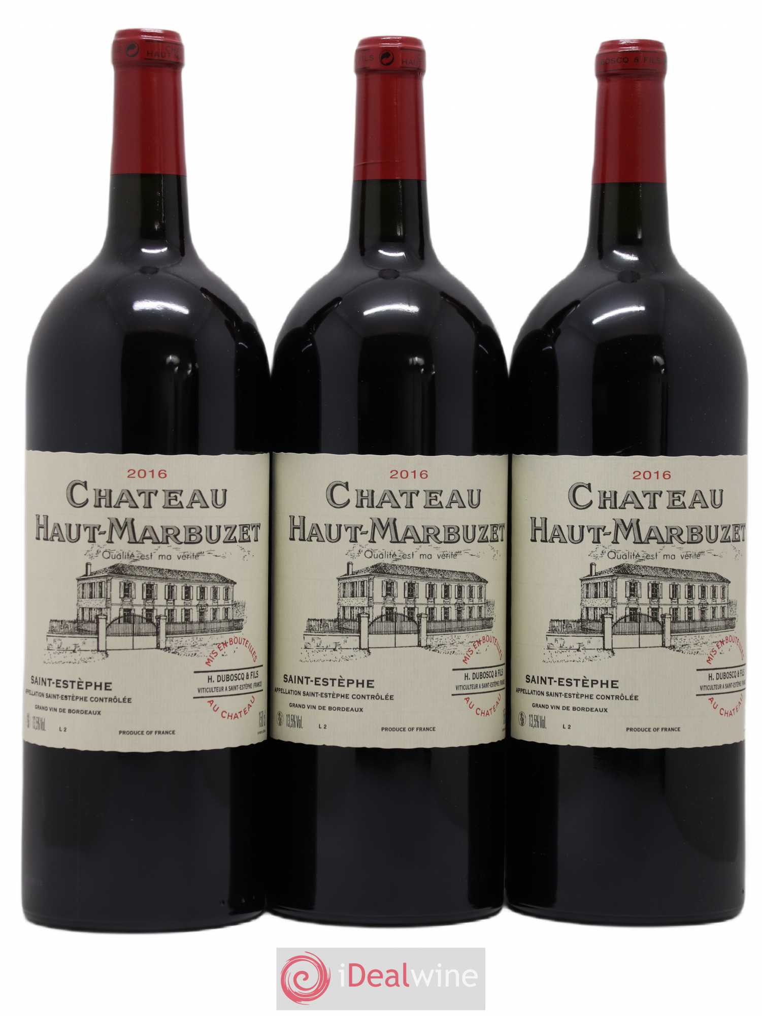 Château Haut Marbuzet 2016 - Lot de 3 magnums - 0