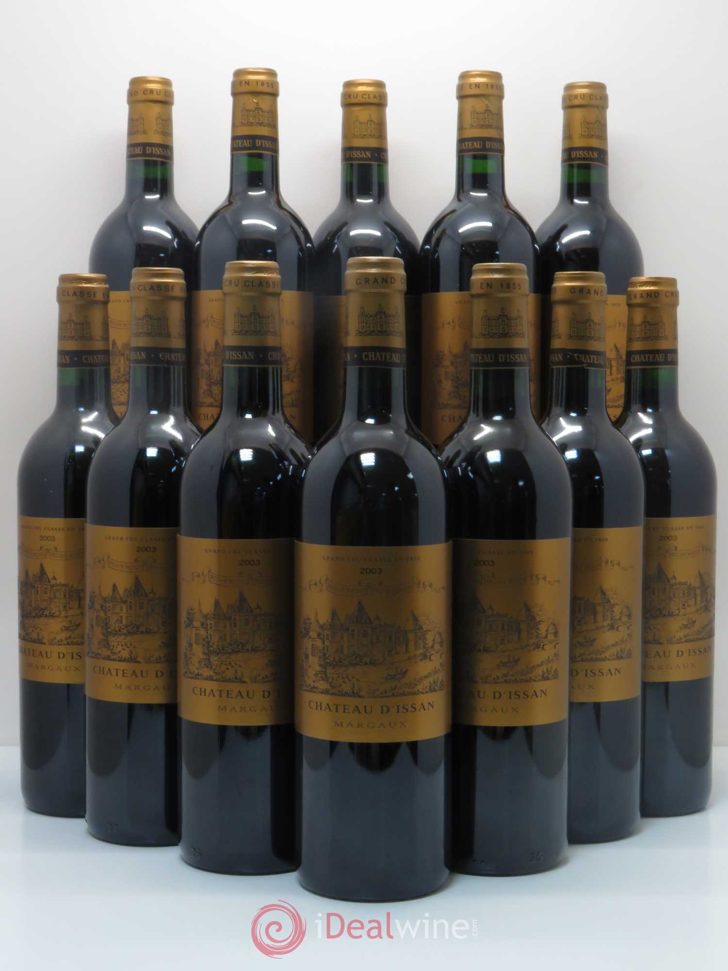 Château d'Issan 3ème Grand Cru Classé 2003 - Lot de 12 bouteilles - 0
