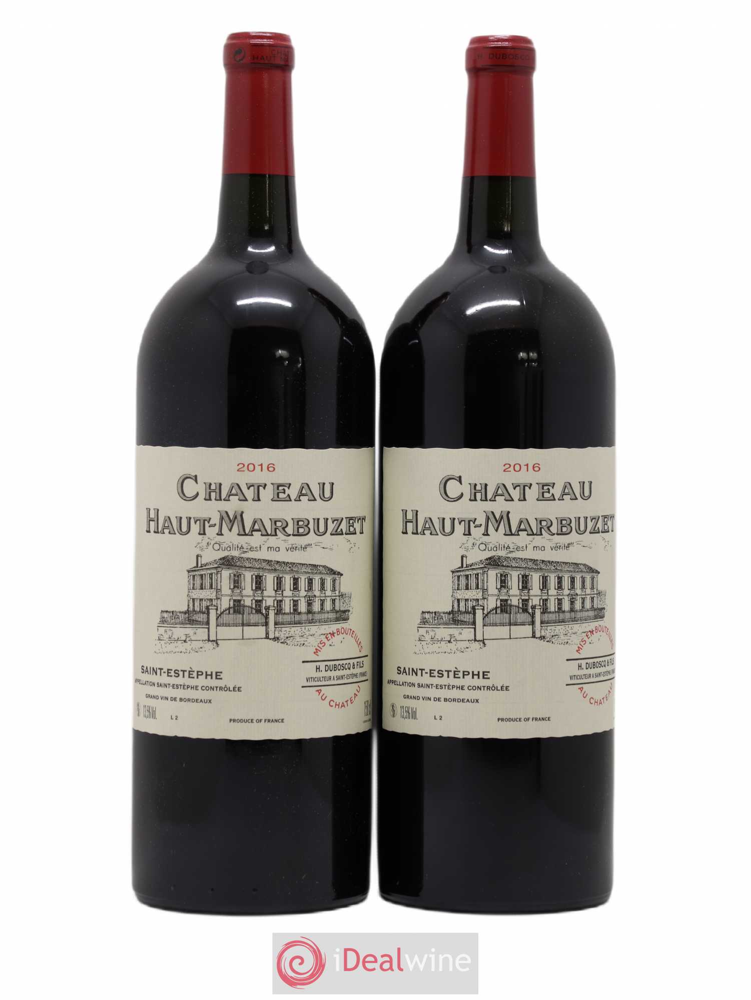 Château Haut Marbuzet 2016 - Lot de 2 magnums - 0