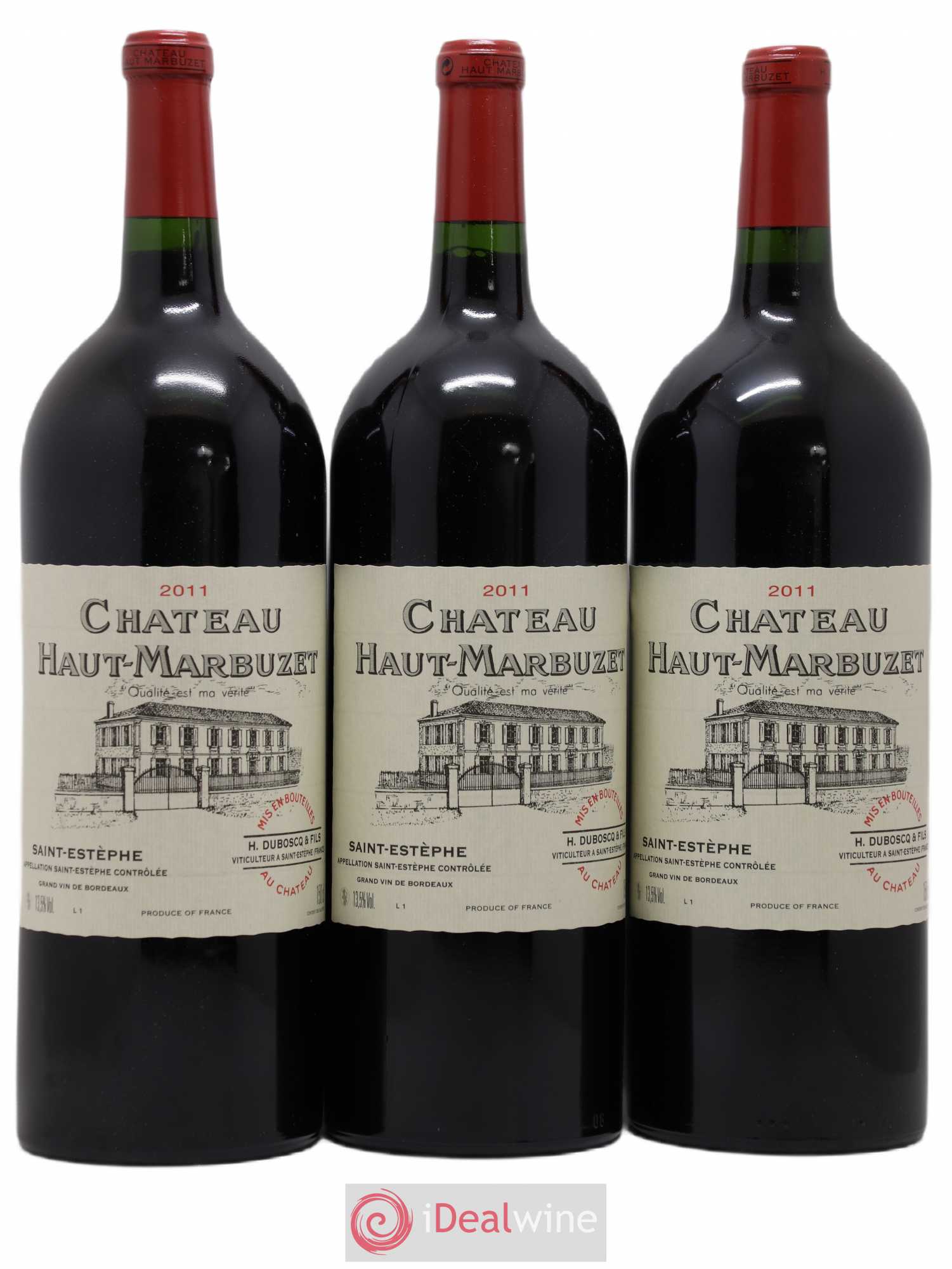 Château Haut Marbuzet 2011 - Lot de 3 magnums - 0