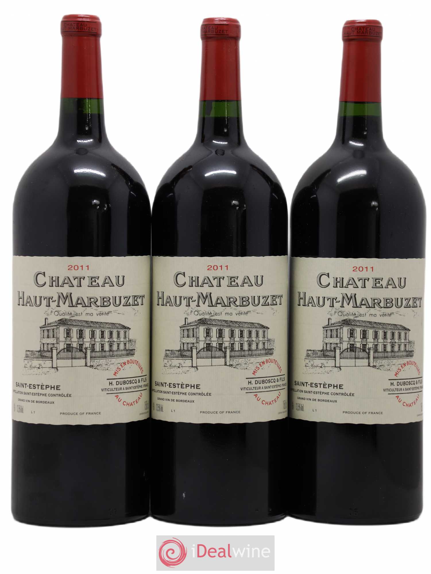 Château Haut Marbuzet 2011 - Lot de 3 magnums - 0