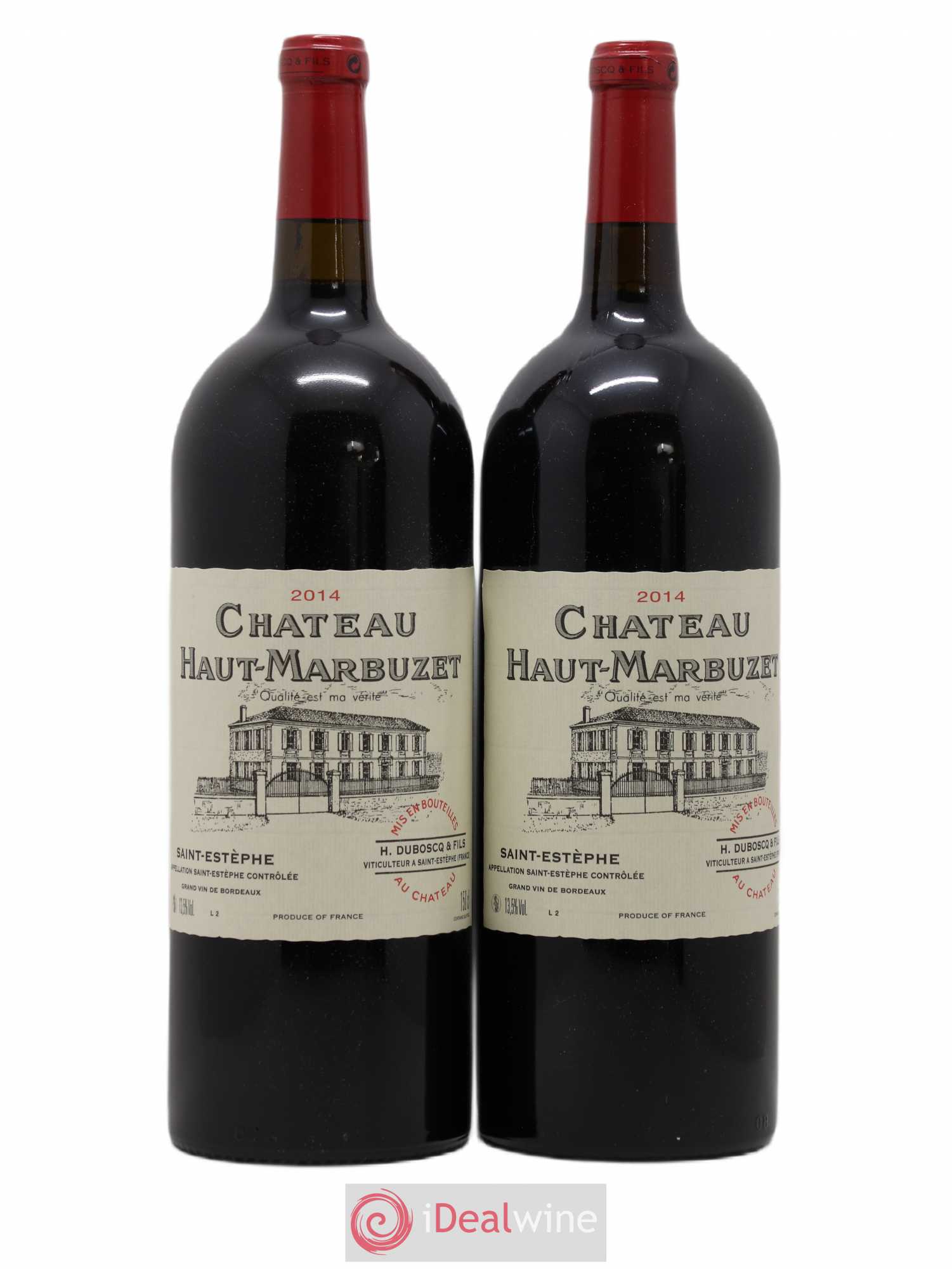 Château Haut Marbuzet 2014 - Lot de 2 magnums - 0