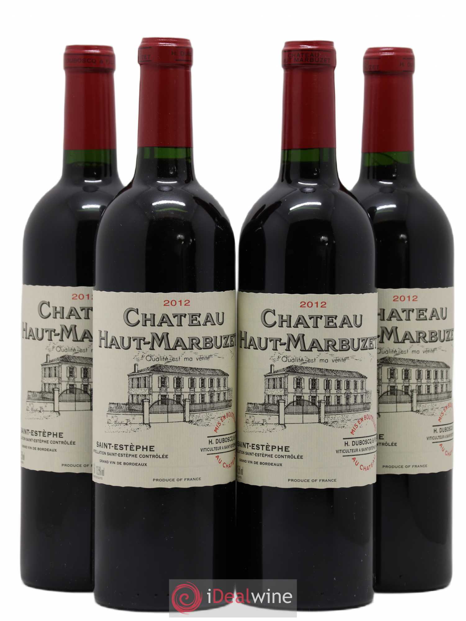 Château Haut Marbuzet 2012 - Lot de 4 bouteilles - 0