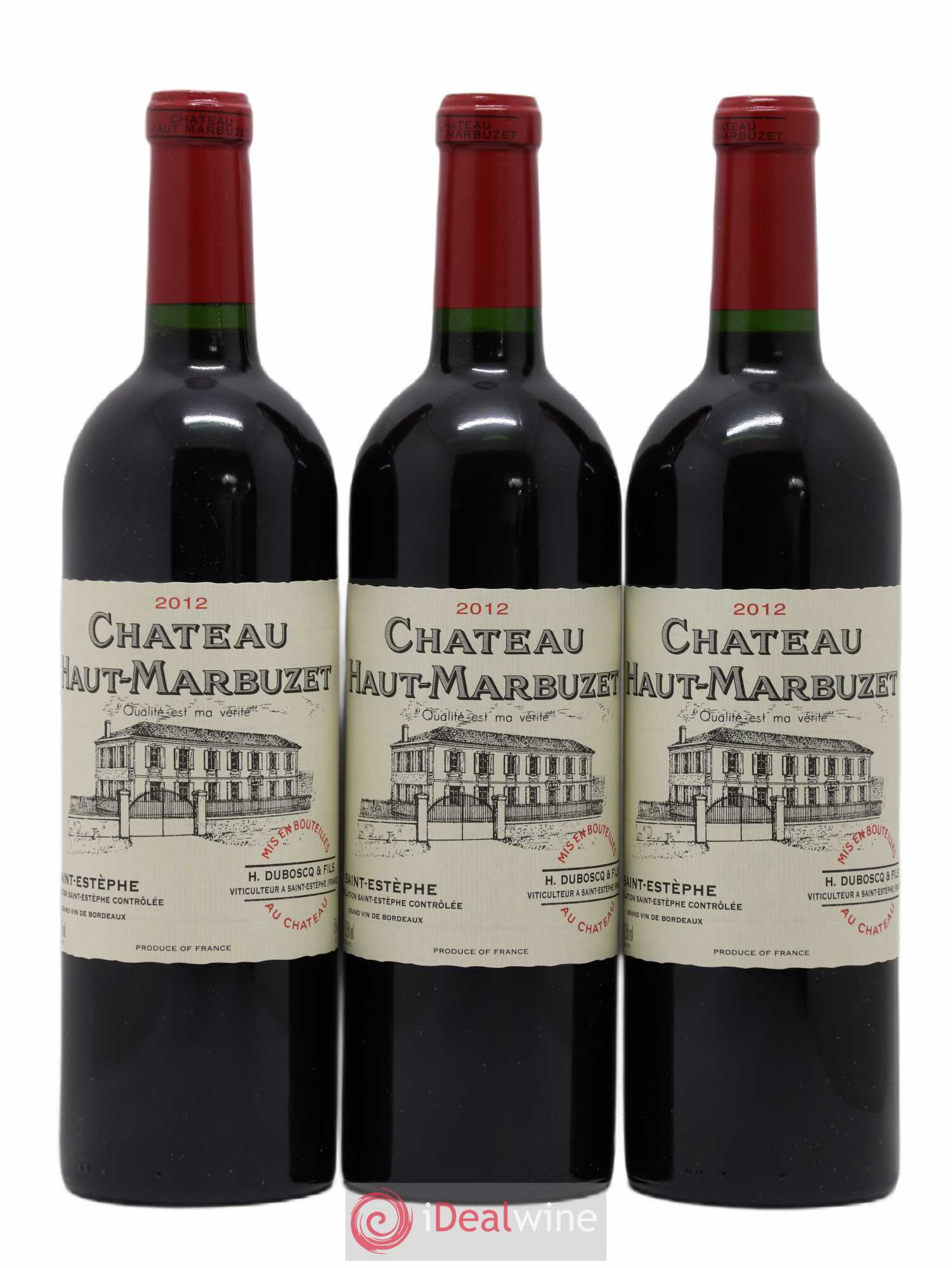 Château Haut Marbuzet 2012 - Lot de 3 bouteilles - 0