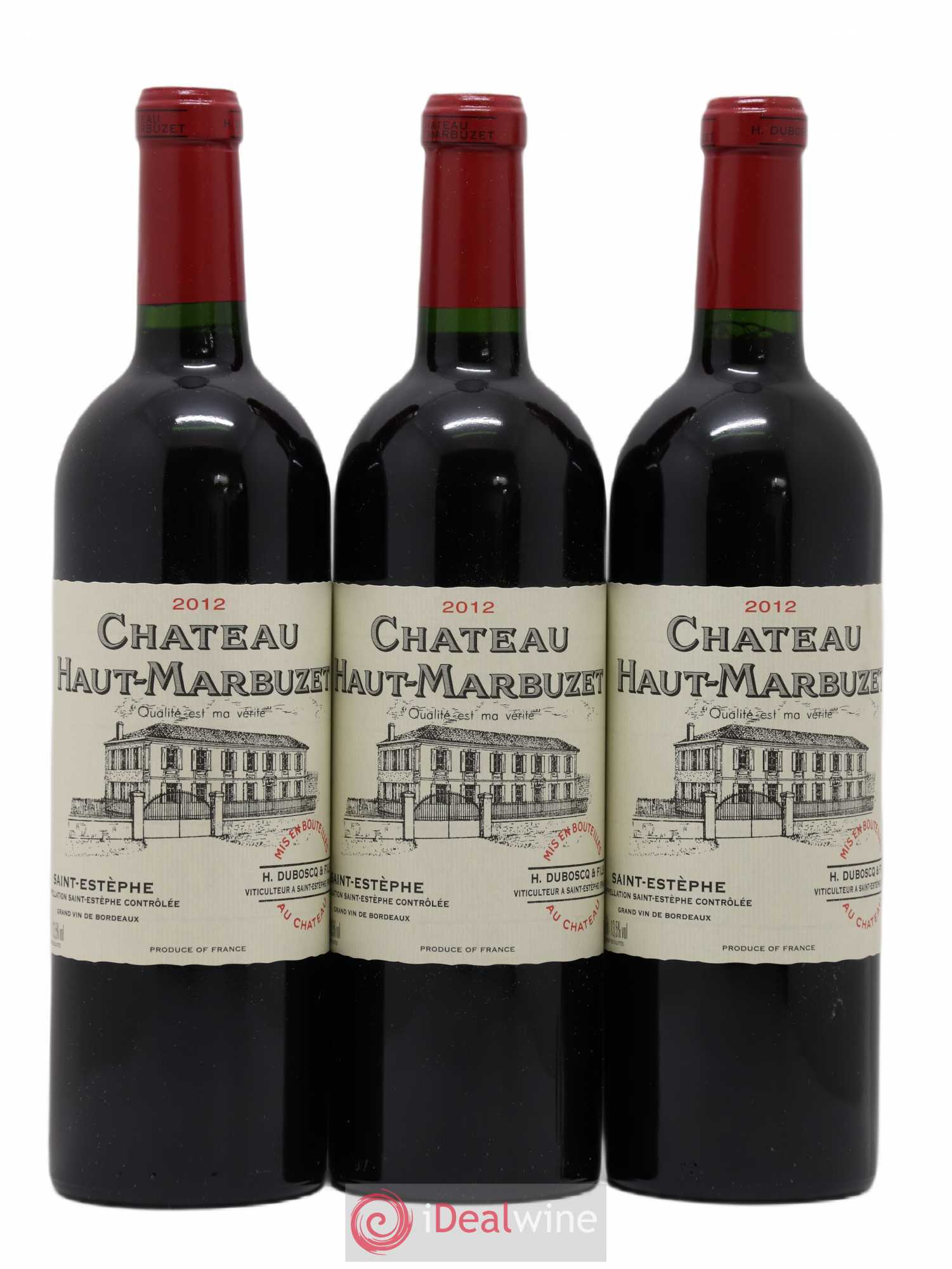 Château Haut Marbuzet 2012 - Lot de 3 bouteilles - 0