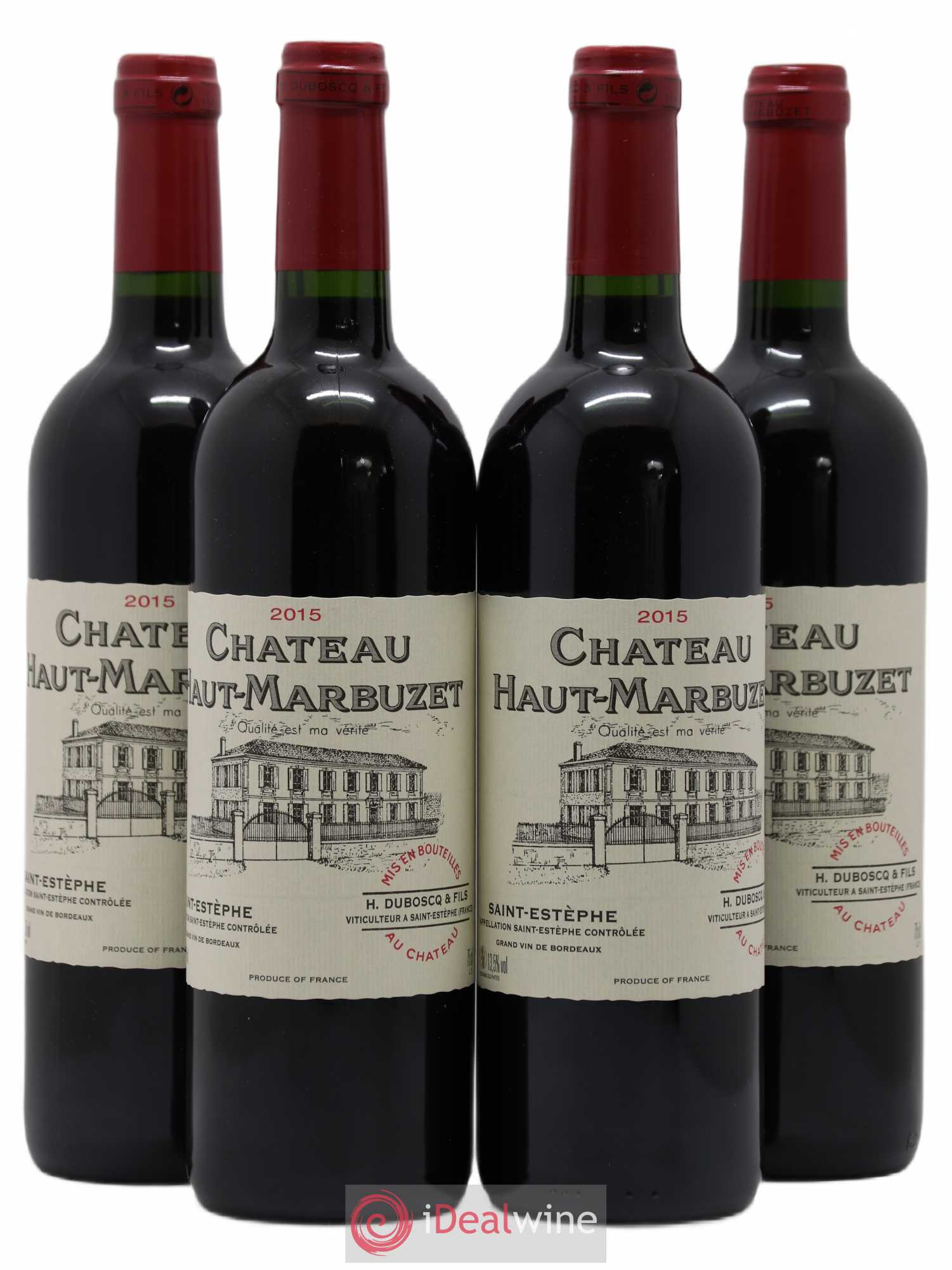Château Haut Marbuzet 2015 - Lot de 4 bouteilles - 0