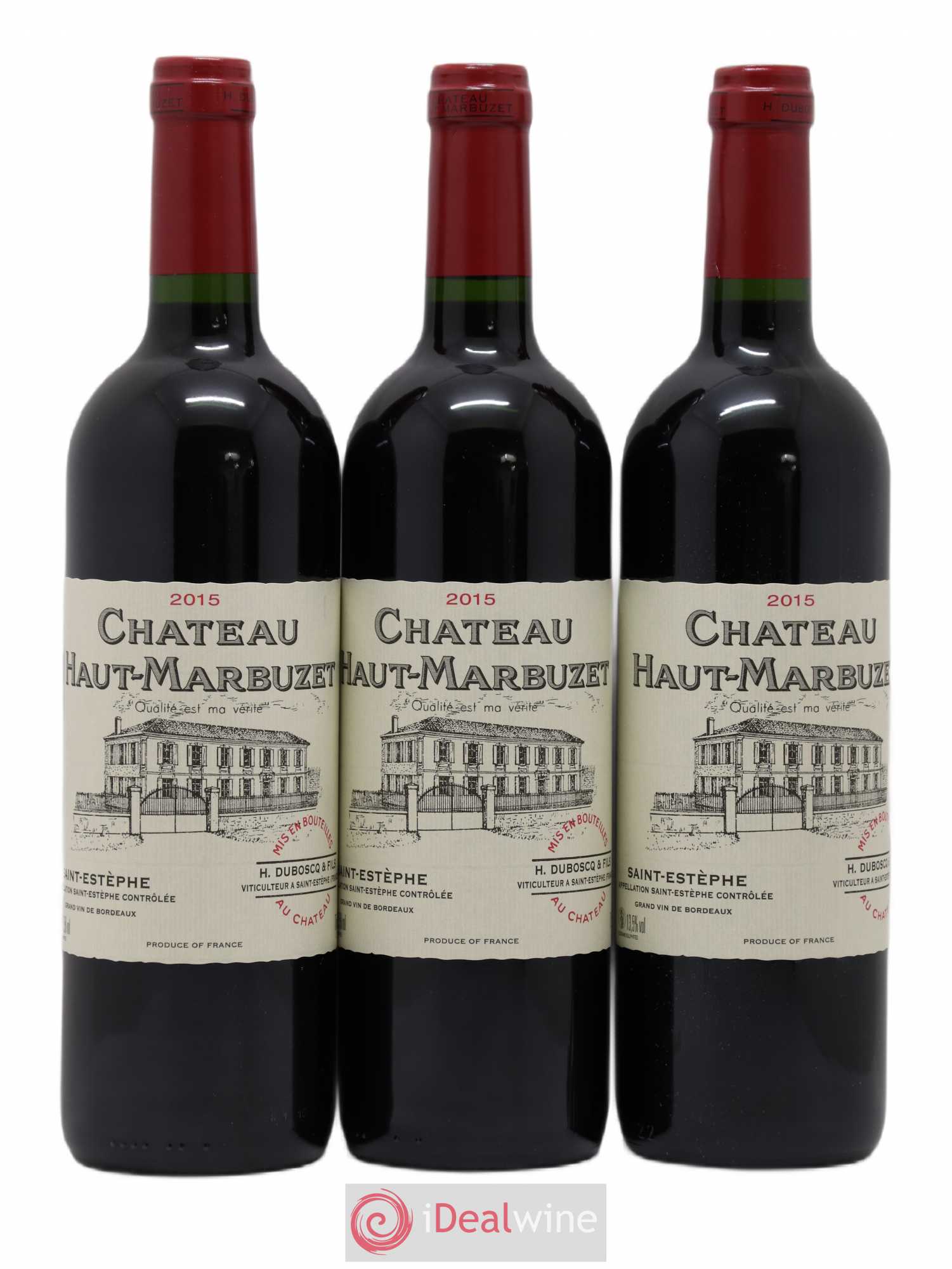 Château Haut Marbuzet 2015 - Lot de 3 bouteilles - 0