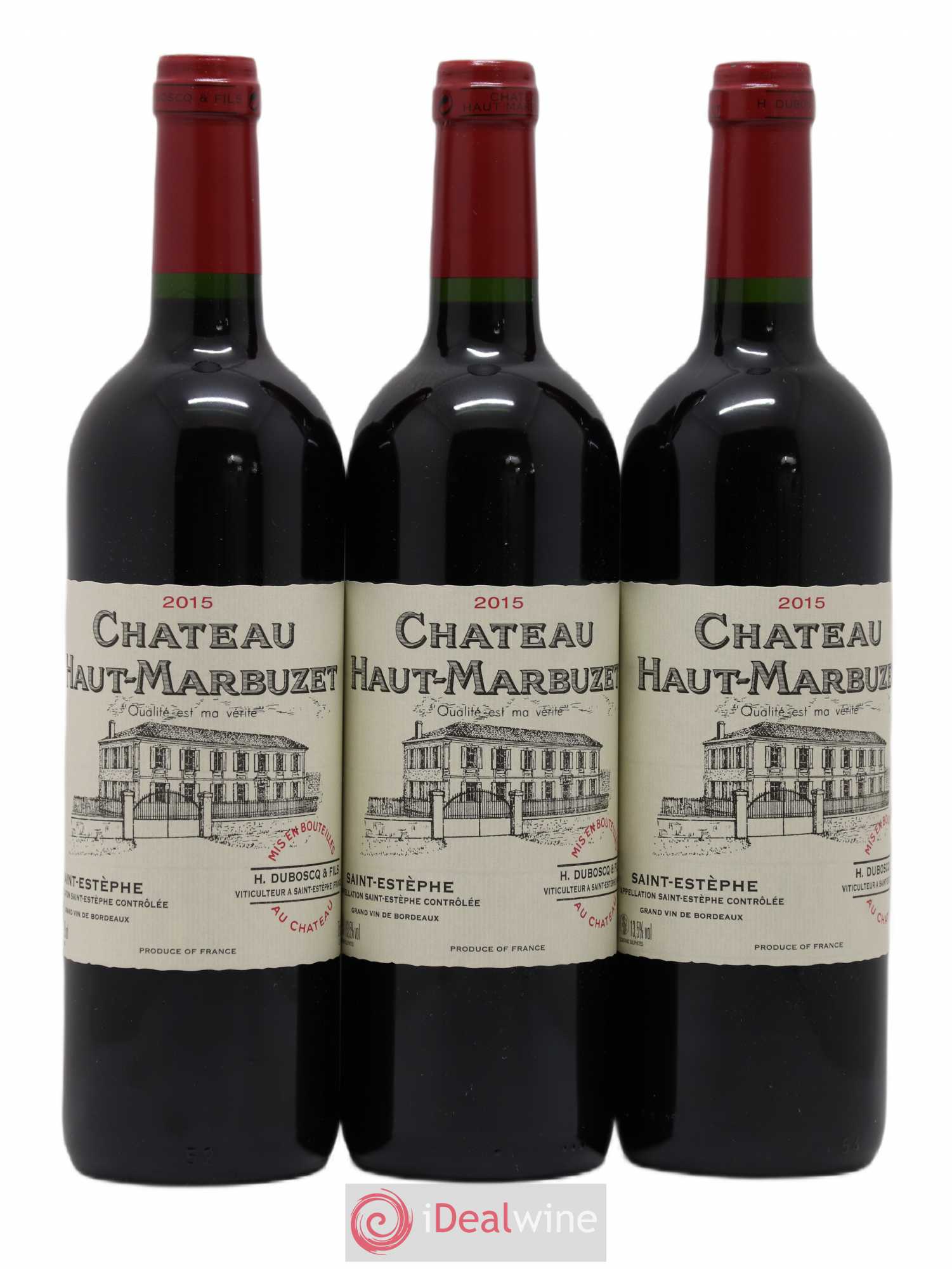 Château Haut Marbuzet 2015 - Lot de 3 bouteilles - 0