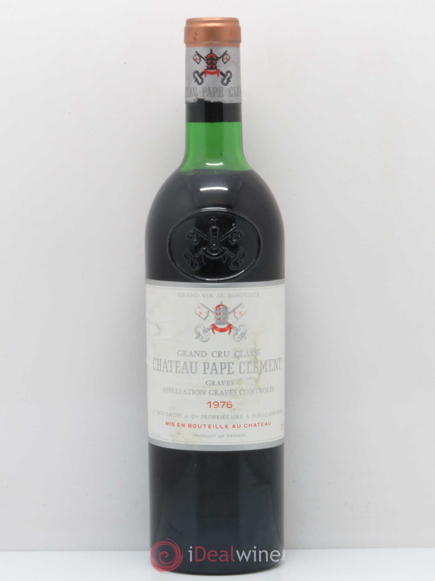 Château Pape Clément Cru Classé de Graves 1976 - Lot de 1 bouteille - 0