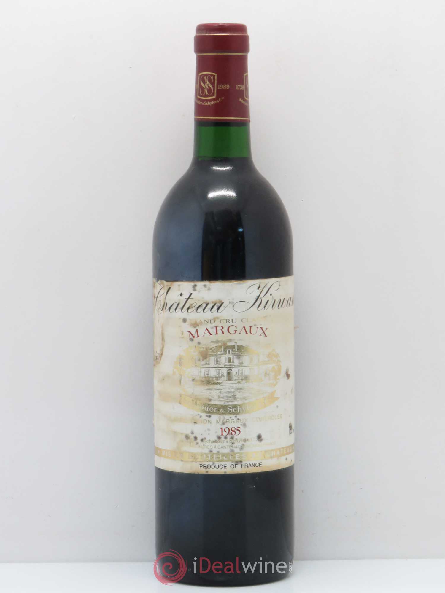 Château Kirwan 3ème Grand Cru Classé 1985 - Lot de 1 bouteille - 0