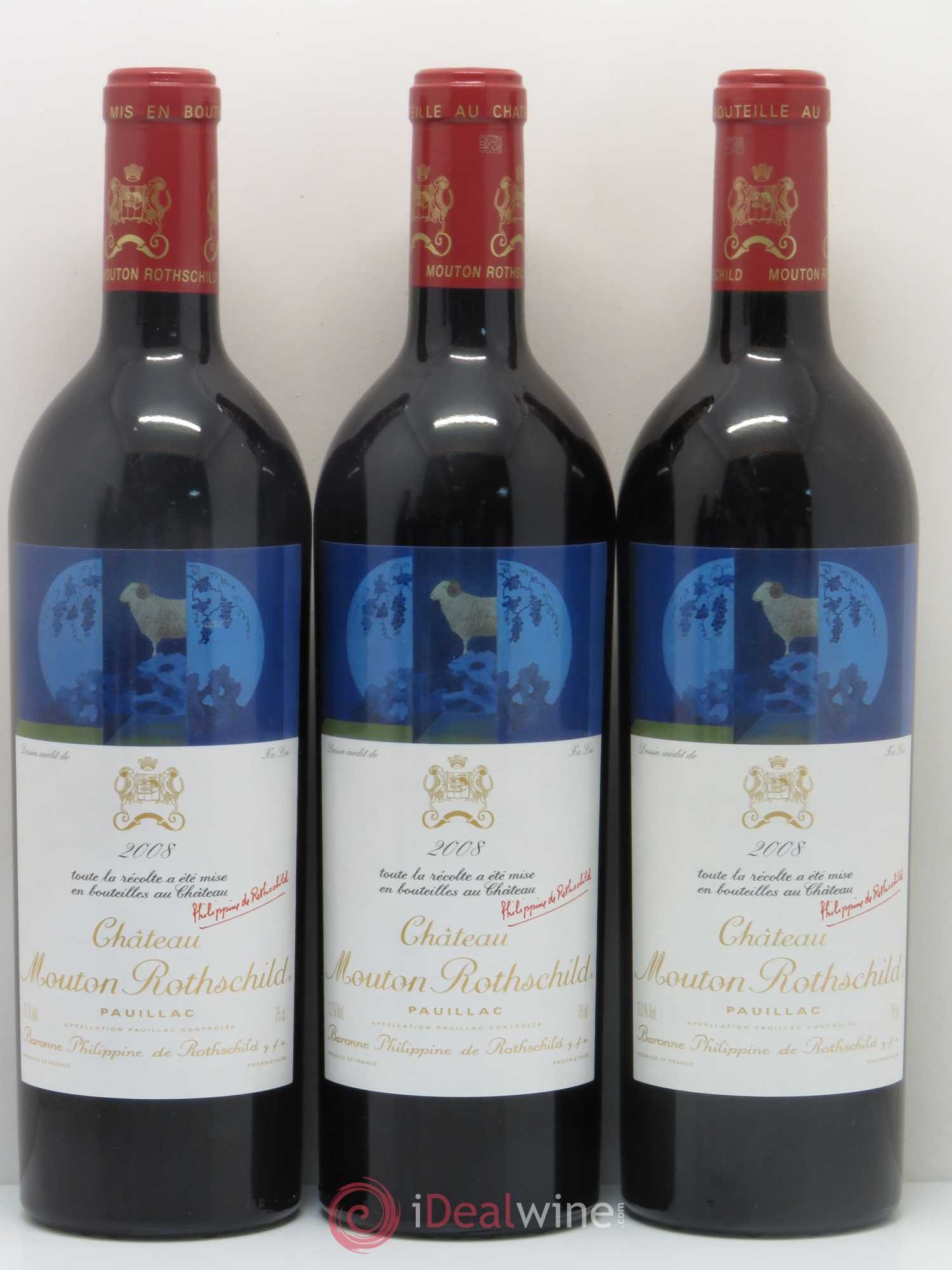 Château Mouton Rothschild 1er Grand Cru Classé 2008 - Lot de 6 bouteilles - 3