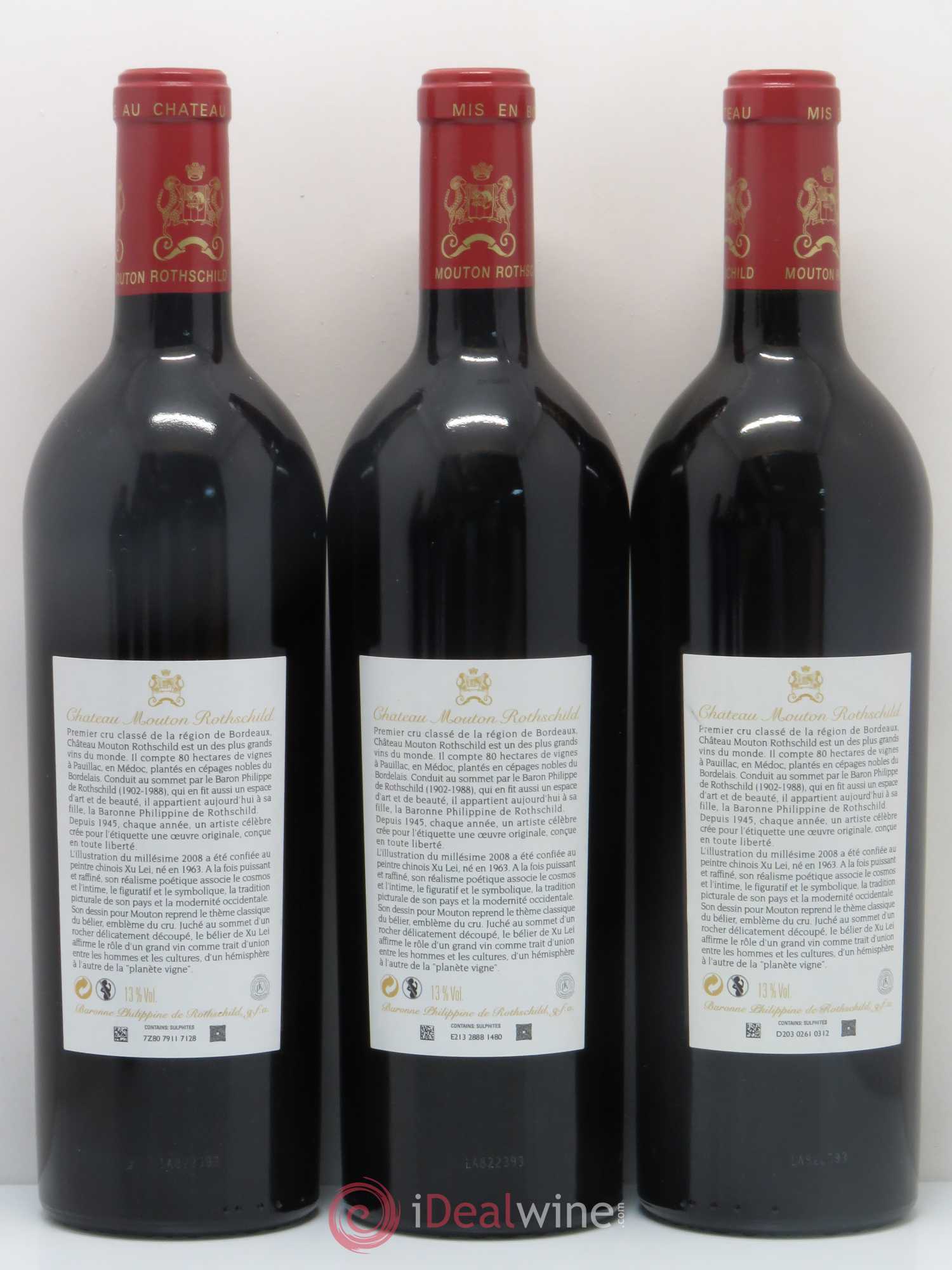 Château Mouton Rothschild 1er Grand Cru Classé 2008 - Lot de 6 bouteilles - 4