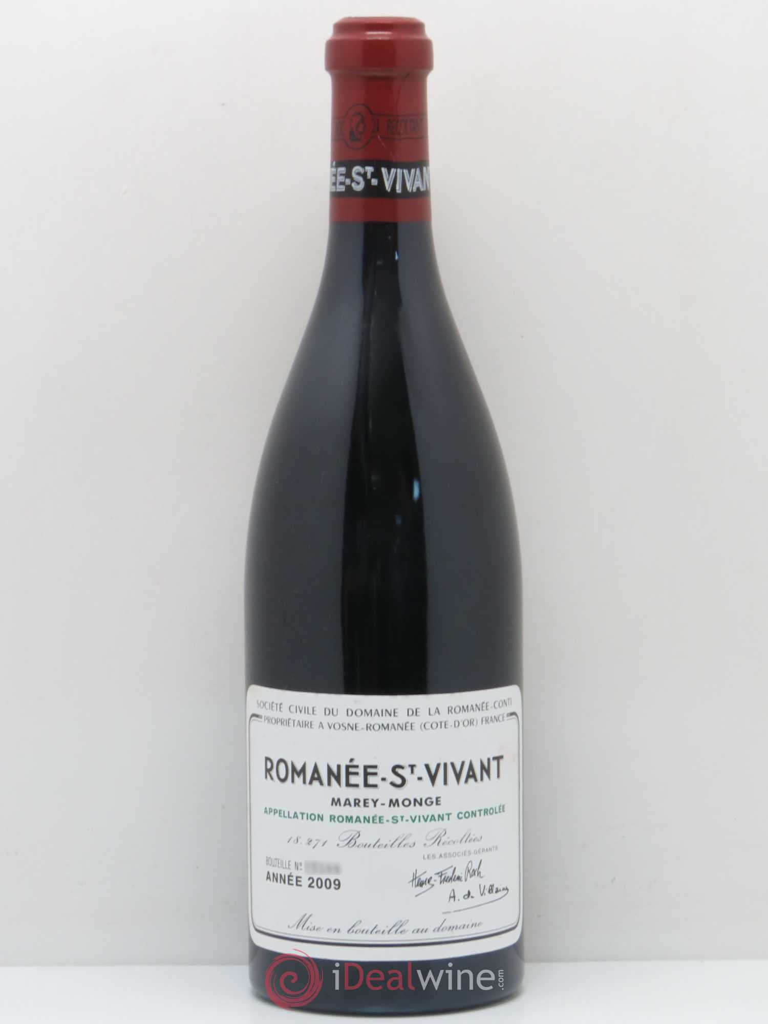 Romanée-Saint-Vivant Grand Cru Domaine de la Romanée-Conti 2009 - Lot de 1 bouteille - 0