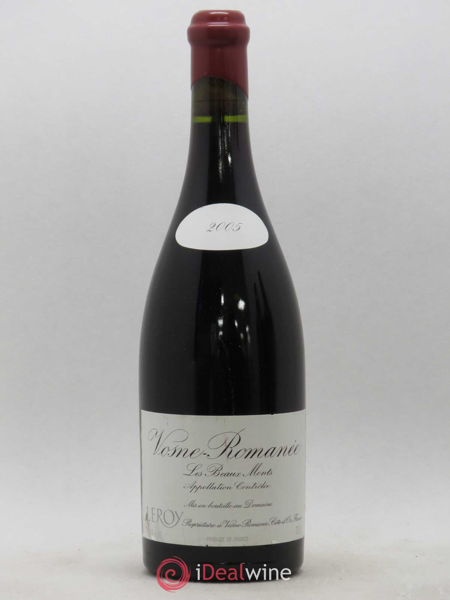 Vosne-Romanée 1er Cru Les Beaux-Monts Leroy (Domaine) 2005 - Lot de 1 bouteille - 0