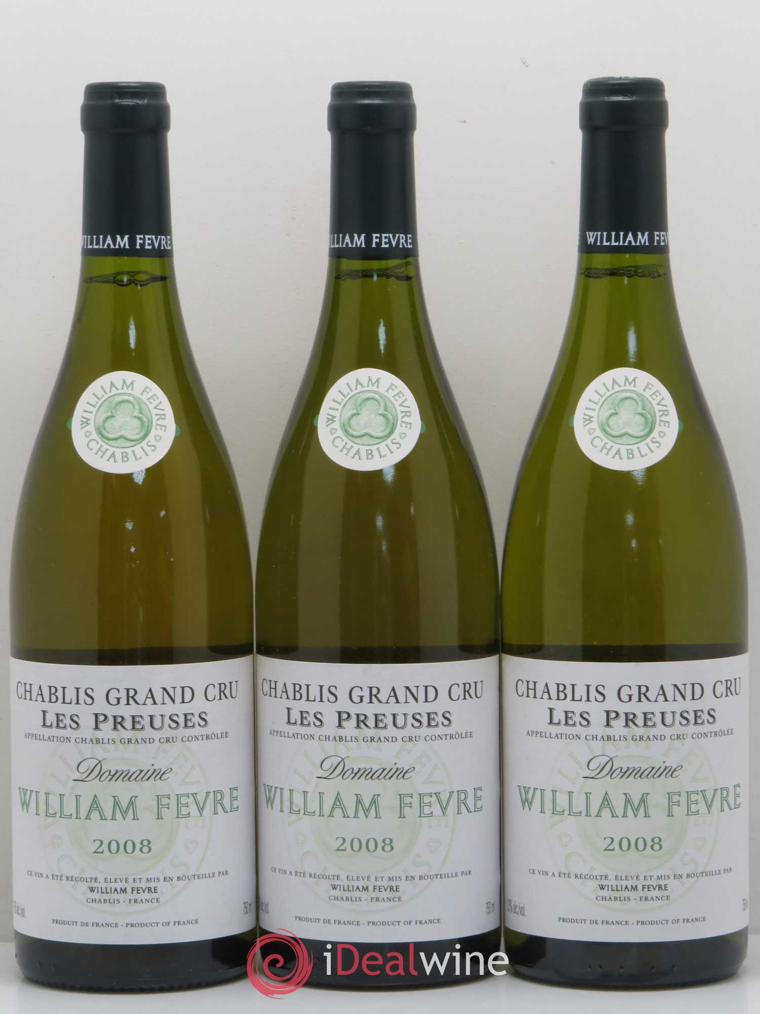 Chablis Grand Cru les Preuses William Fèvre 2008 - Lot de 3 bouteilles - 0