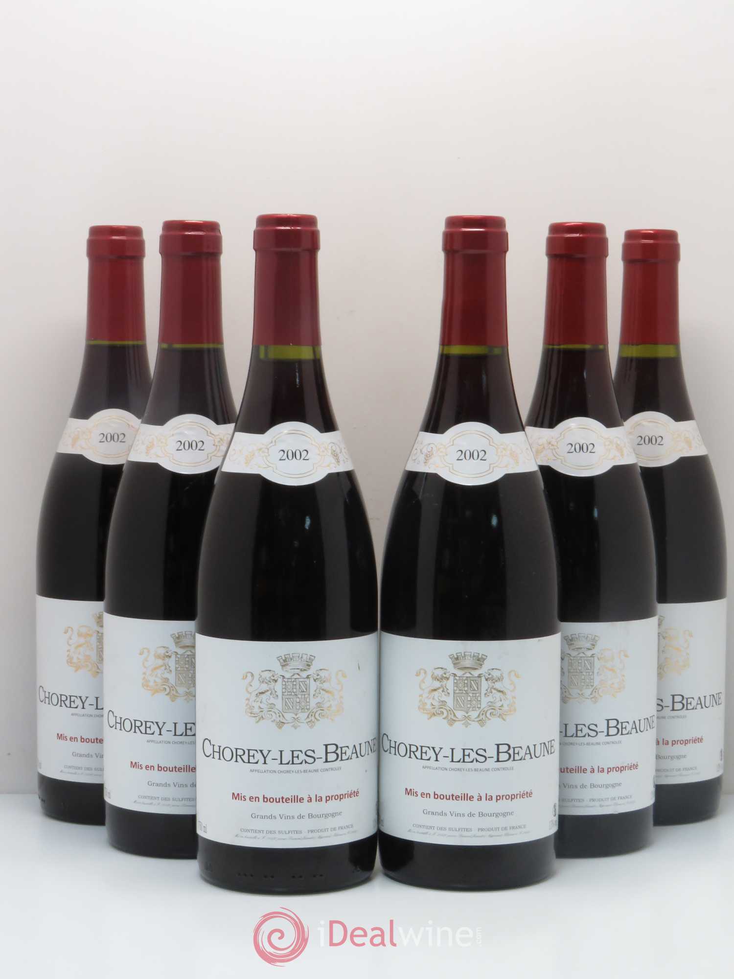 Chorey-lès-Beaune Domaine Dumont-Jeandot (sans prix de réserve) 2002 - Posten von 6 Flaschen - 0