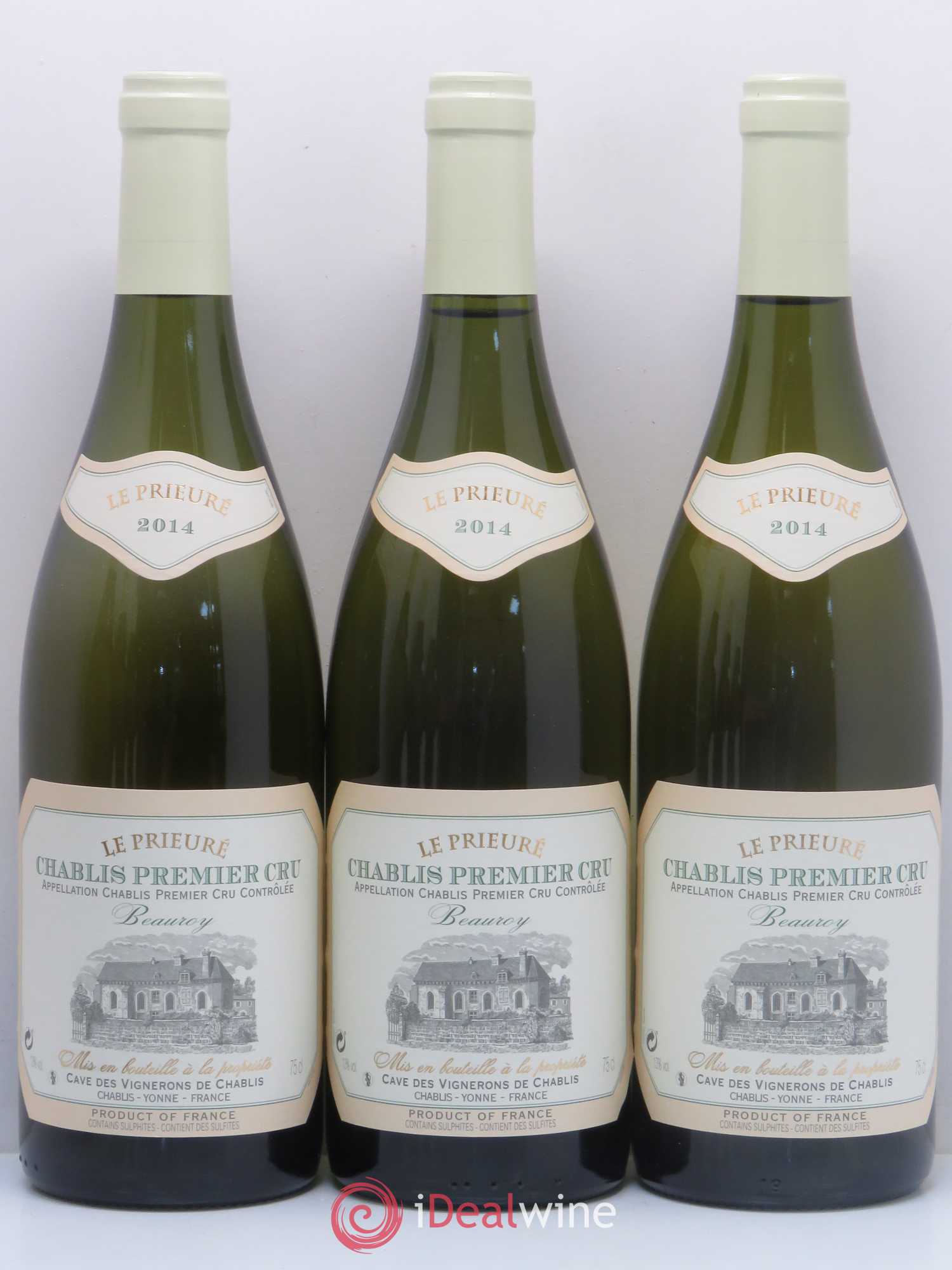 Chablis 1er Cru Beauroy Le Prieuré (sans prix de réserve) 2014 - Posten von 6 Flaschen - 1