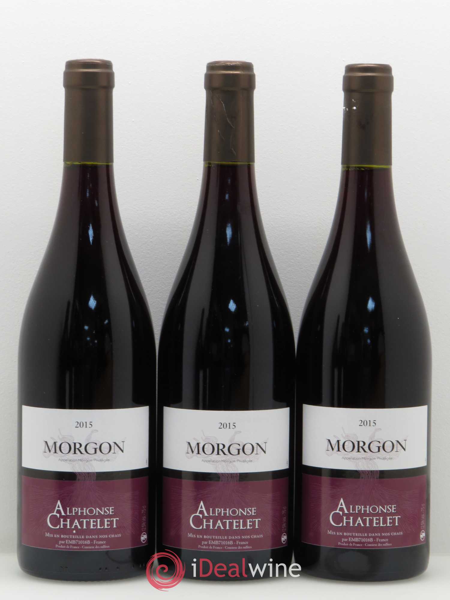 Morgon Domaine Alphonse Chatelet (sans prix de réserve) 2015 - Posten von 6 Flaschen - 1