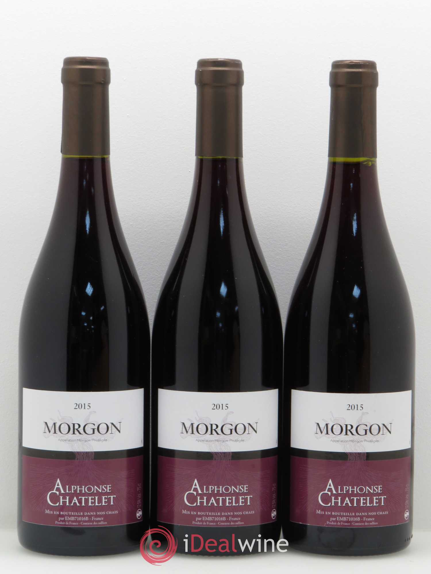 Morgon Domaine Alphonse Chatelet (sans prix de réserve) 2015 - Posten von 6 Flaschen - 2