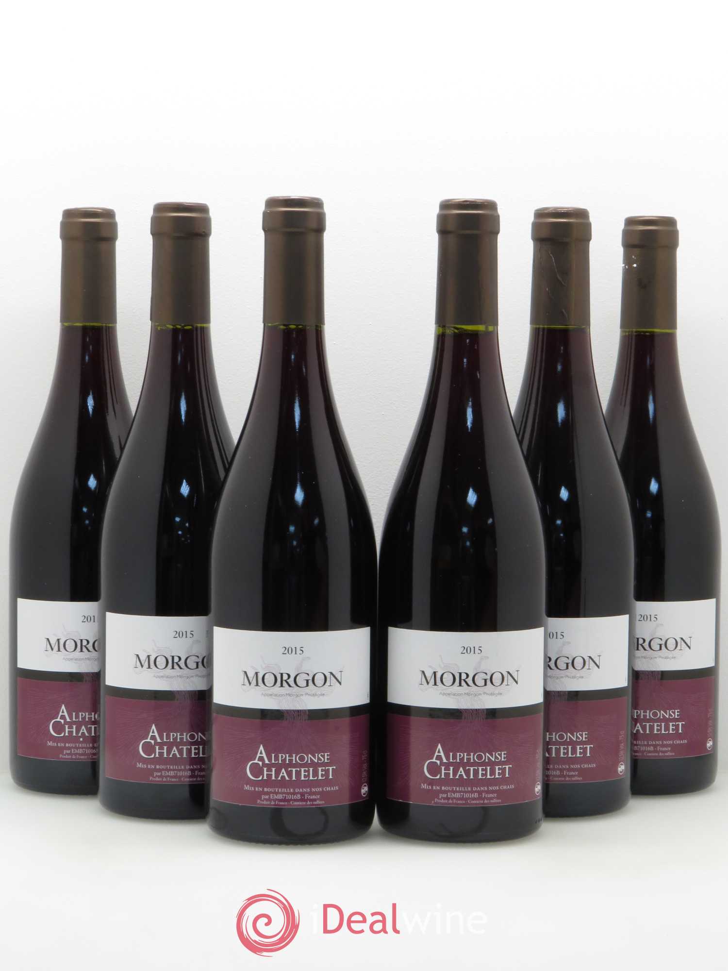 Morgon Domaine Alphonse Chatelet (sans prix de réserve) 2015 - Posten von 6 Flaschen - 0