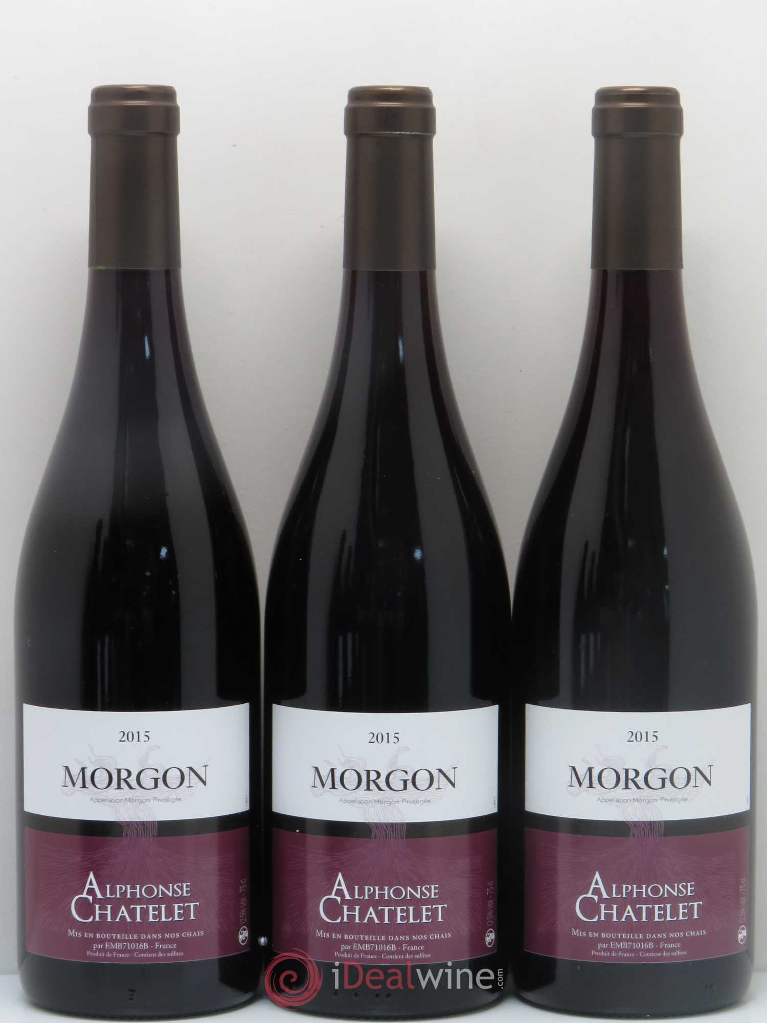 Morgon Domaine Chatelet (sans prix de réserve) 2015 - Posten von 6 Flaschen - 1
