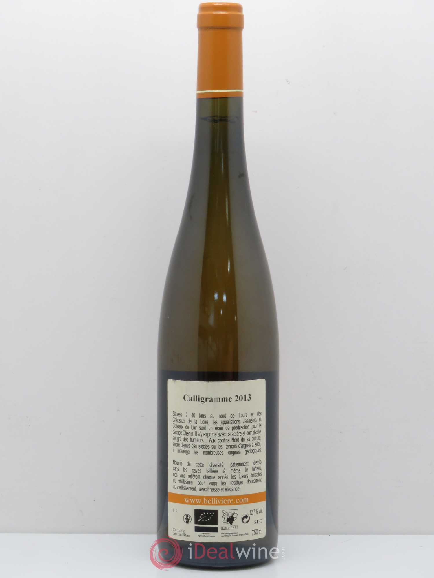Jasnières Cuvée Calligramme Domaine Belliviere 2013 - Posten von 1 Flasche - 1